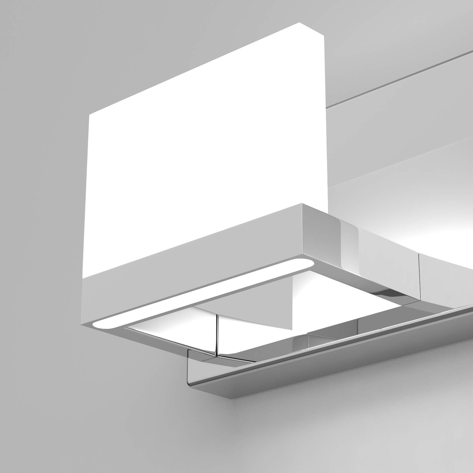 Tipace LED Vanity Light, 5 Lights, Dimmable, Chrome, Stainless Steel, Model 1103, 6000K White Light for Bathroom and Mirror