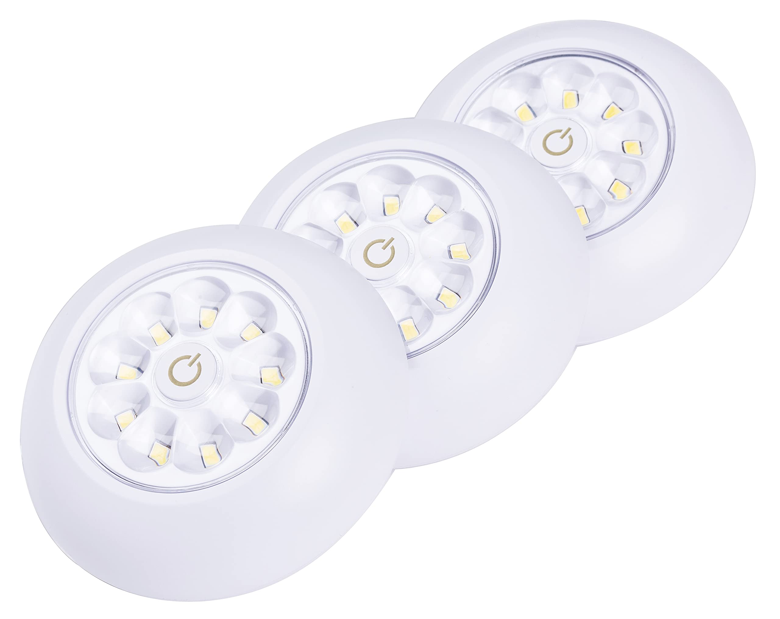 LIGHT IT! By Fulcrum, 30016-308 9-LED Anywhere Light XB, White, 3 pack