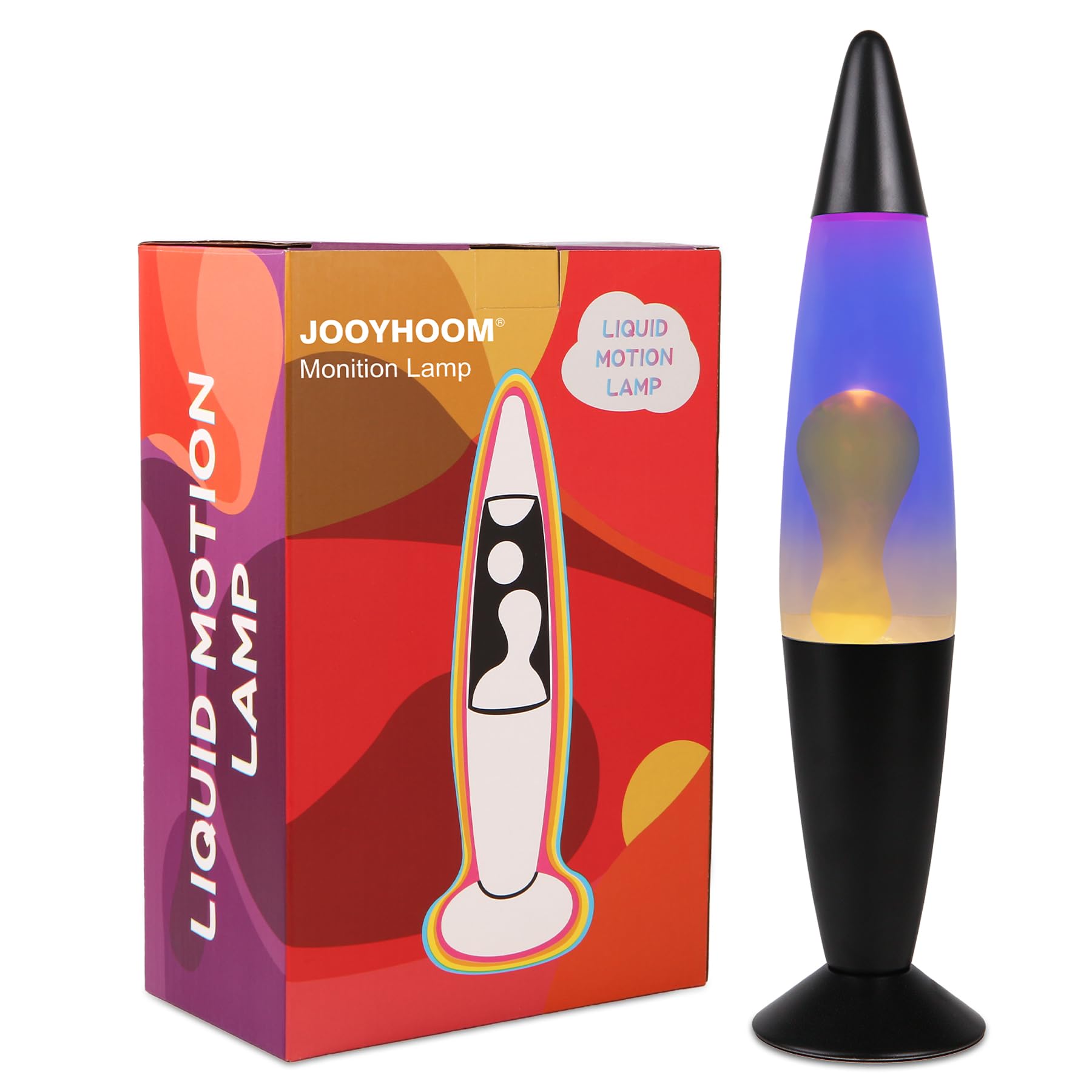 JOOYHOOM 16Inch Beautiful Liquid Lamp, Relaxing Night Light Home D  cor Motion Lamp for Living Room Office Bedroom Lamp for Adul
