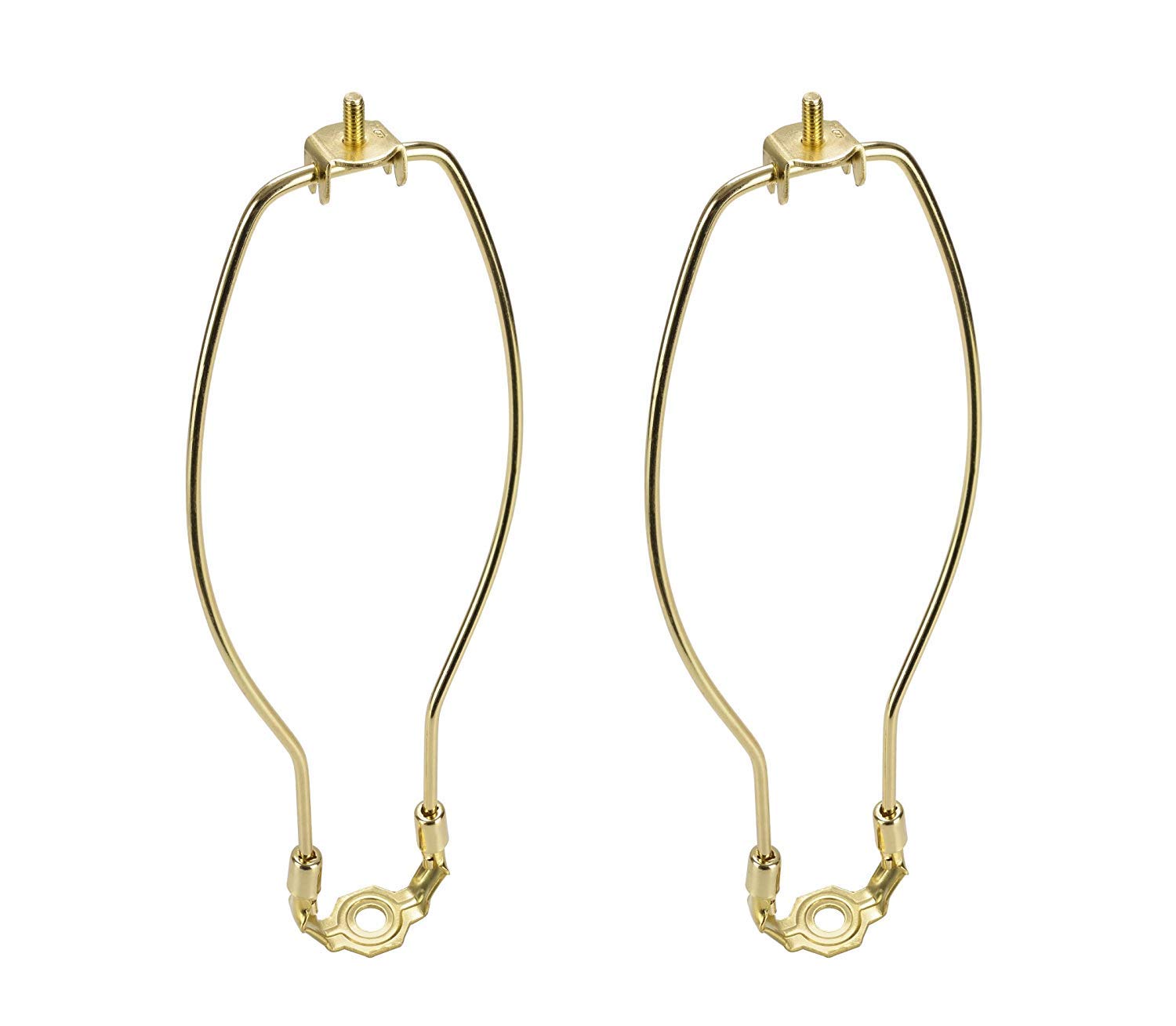 Aspen Creative 20008-12 11 Lamp Harp with Saddle Finish, 2 Pack, Polished Brass