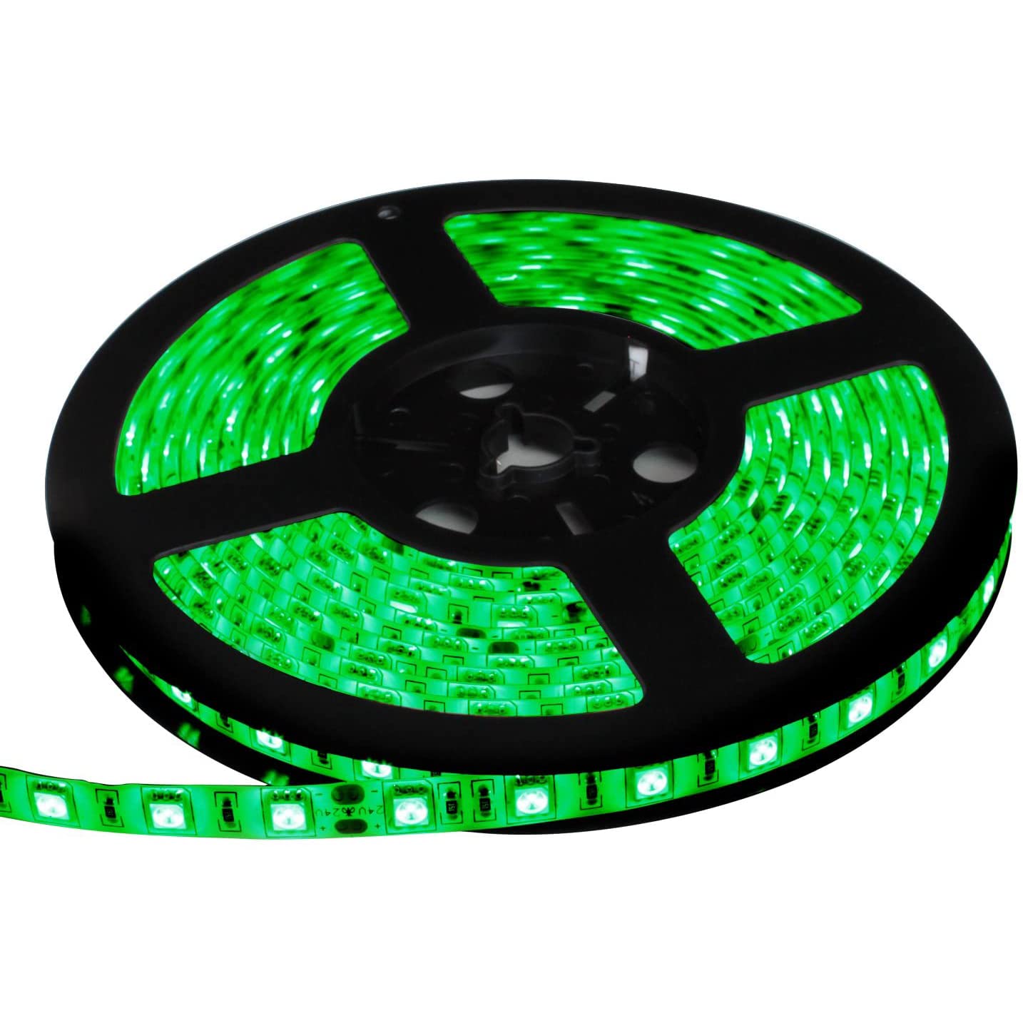 Hauty 16Ft Waterproof Green Led Strip Light, Smd5050 300 Leds, Flexible Cuttable Tape