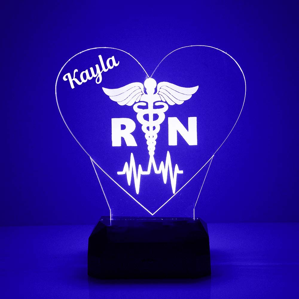 Nurse/RN Custom LED Name Sign with Remote, Light Up Name Sign and Personalized Name Night Light, Customized Like You Want, Made 