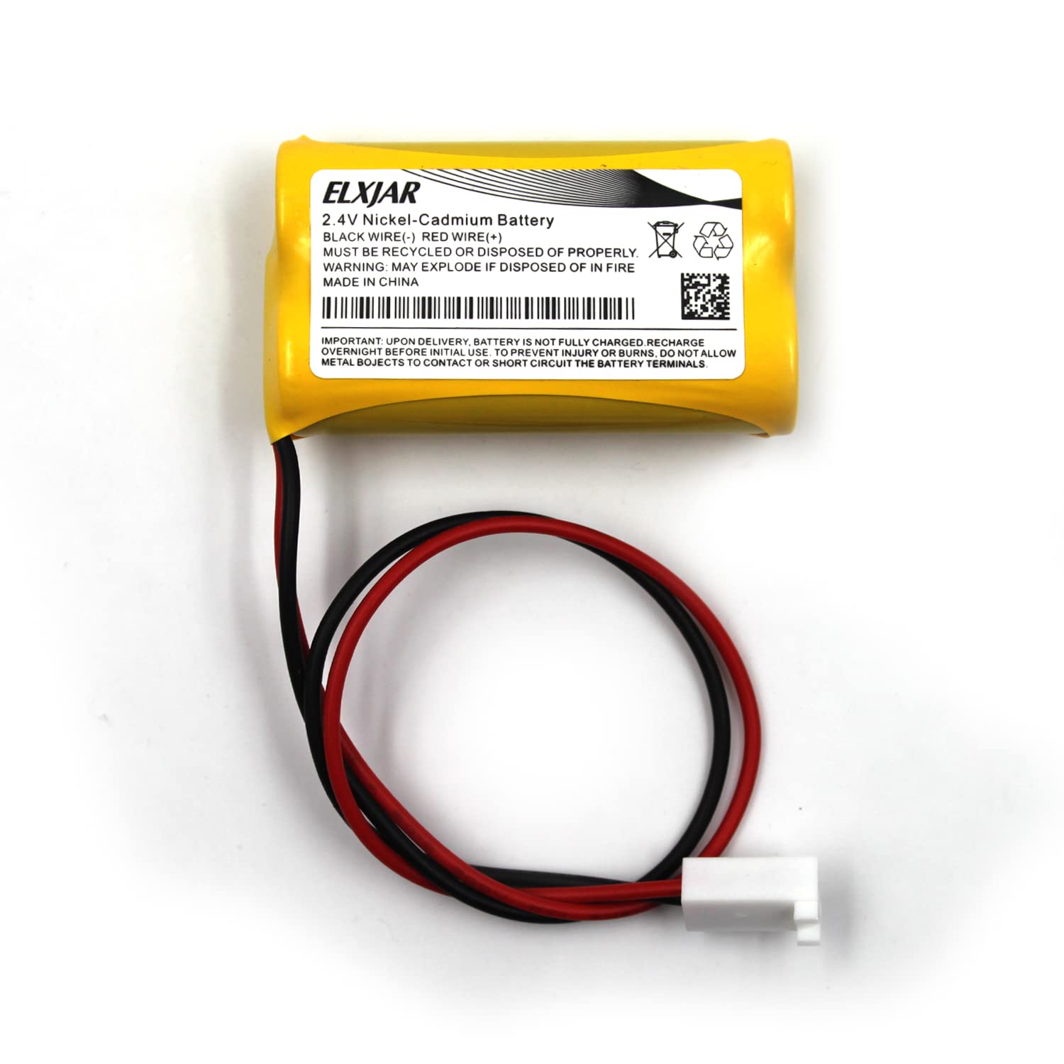 (5-Pack) 2.4V 800Mah Ni-Cd Battery Pack Replacement For Dual-Lite 0120822, Dantona Custom-7, Lithonia Elb-2P41N (Custom-29), Elb