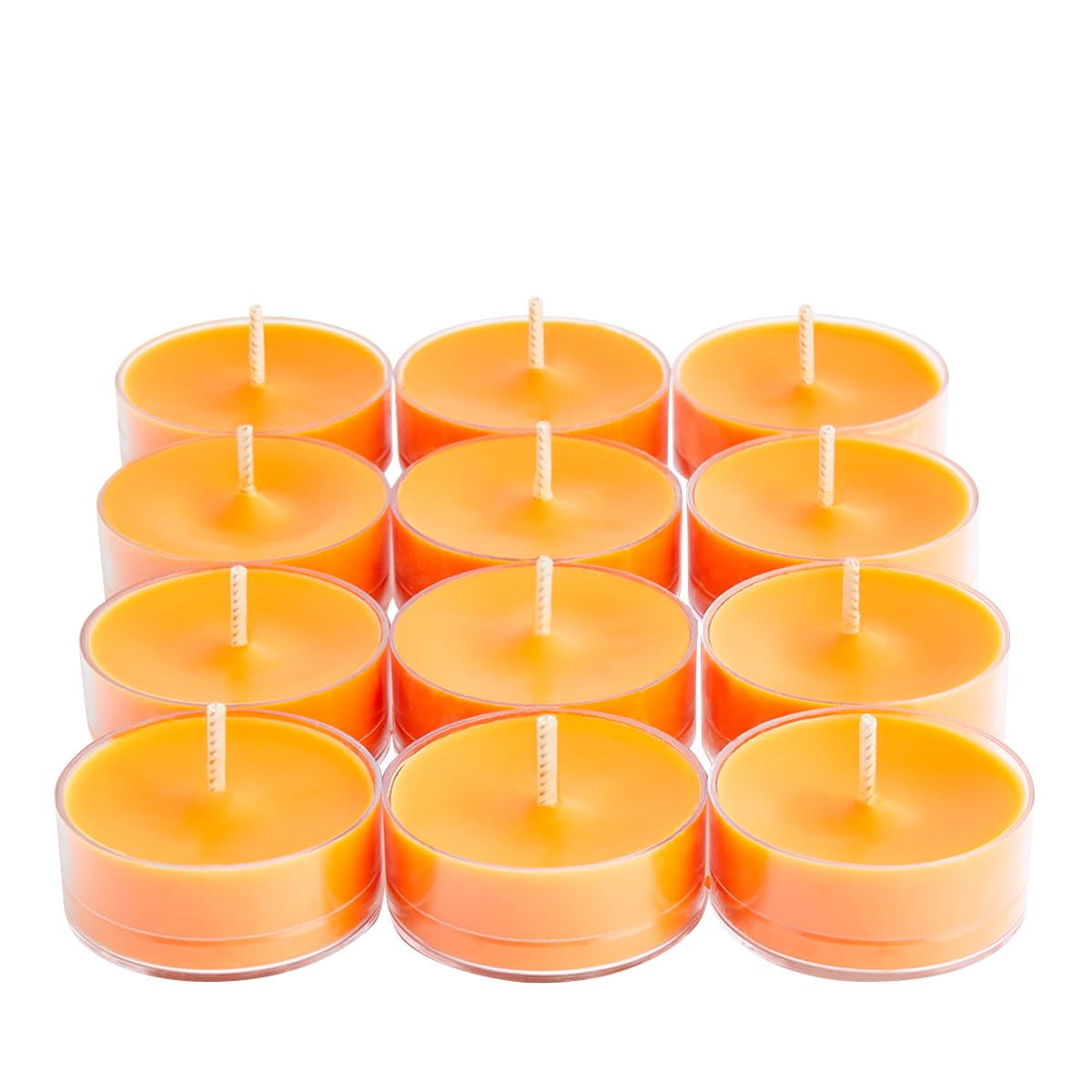 Partylite Set Of 12 Tea Lights Candles  Pink G fruit & Nectarine Scent  Aromatherapy Scented Candles Gift Set  Up To 4 To 6 Hours Burn Time