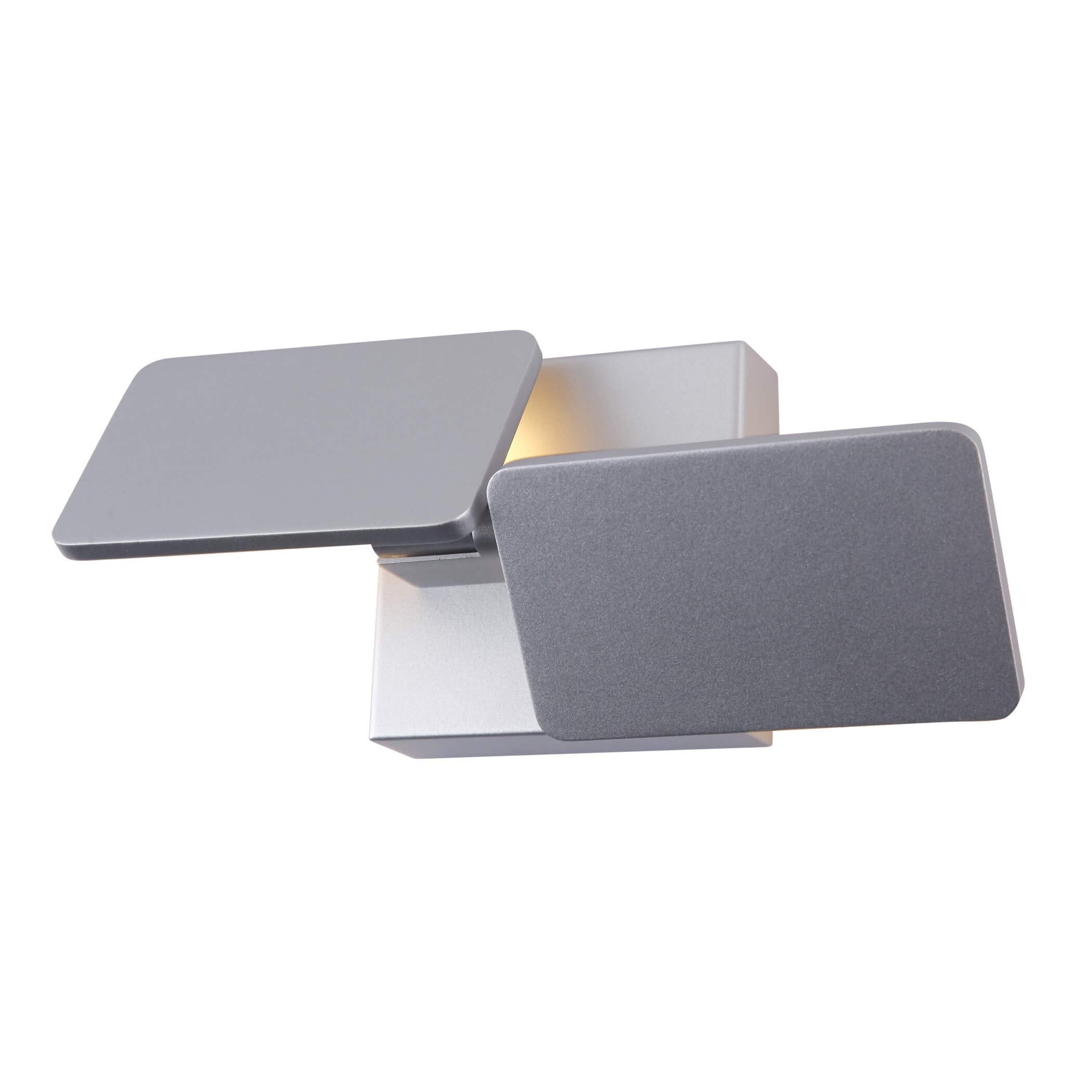 VONN Eclipse Wall Sconce Lighting Fixture, Integrated LED, 12inx5inx3.25in, Silver, Model VMW17200AL