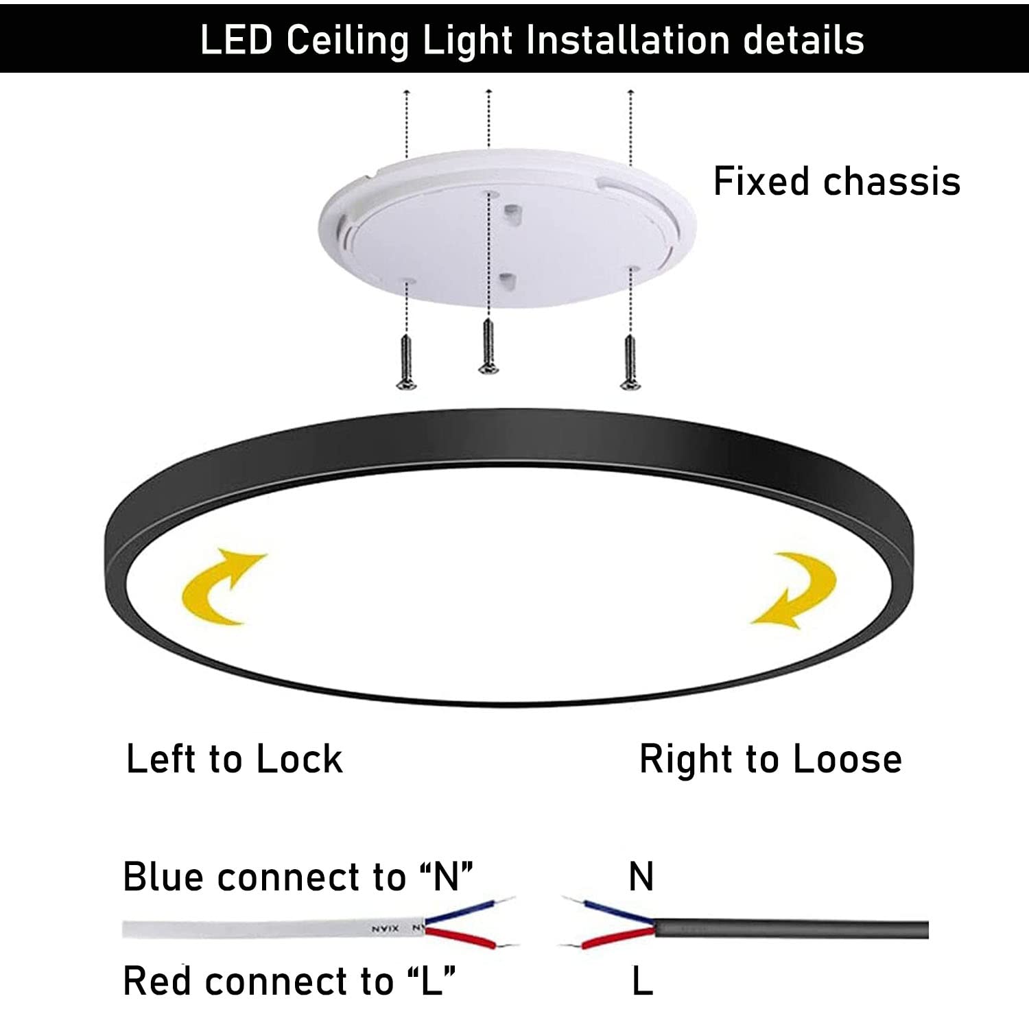 4Pack 12Inch 3200Lm Led Flush Mount Ceiling Light,28W White 6000K,120V Slim Surface Mount Ceiling Light Fixture For Kitchen Bedr