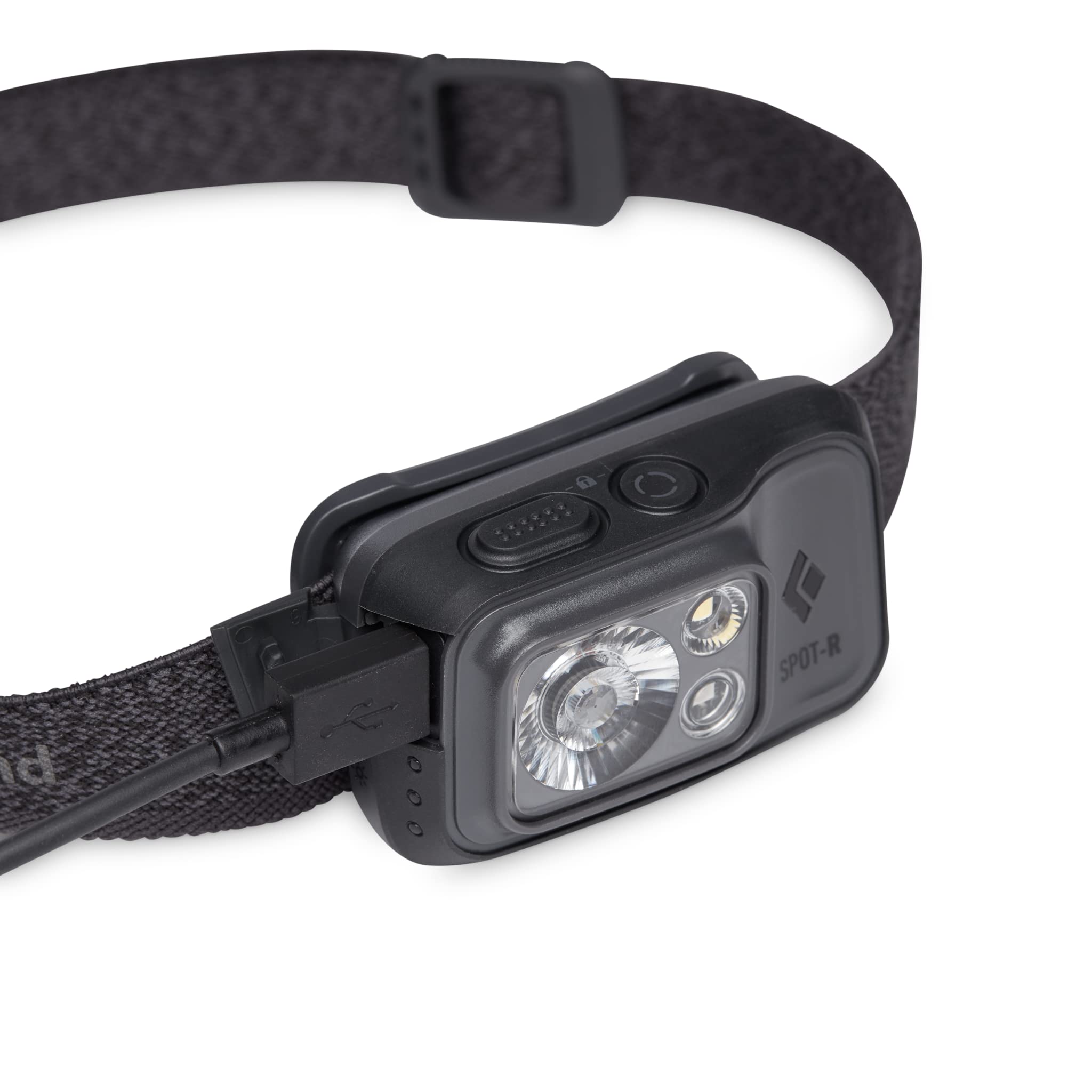 Black Diamond Spot 400-R Rechargeable Led Headlamp, Waterproof And Dimmable For Camping, Hiking, Running, Hunting, Work With Red