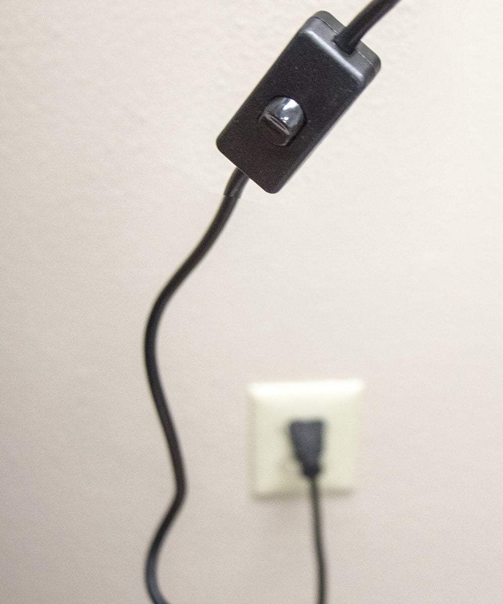 HomeConcept Plug in Swag Pendant Light Conversion Kit - Black, Model SWAG17BK, No Wiring Needed