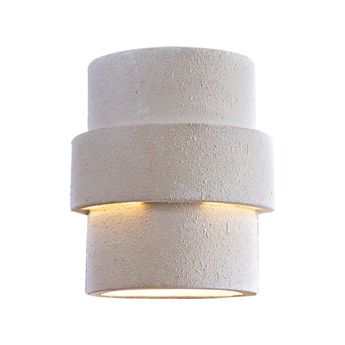 Minka Lavery Outdoor Wall Sconce Light, 1-Light 100W, Ceramic, 9in H x 8in W, White, Model 4233-288