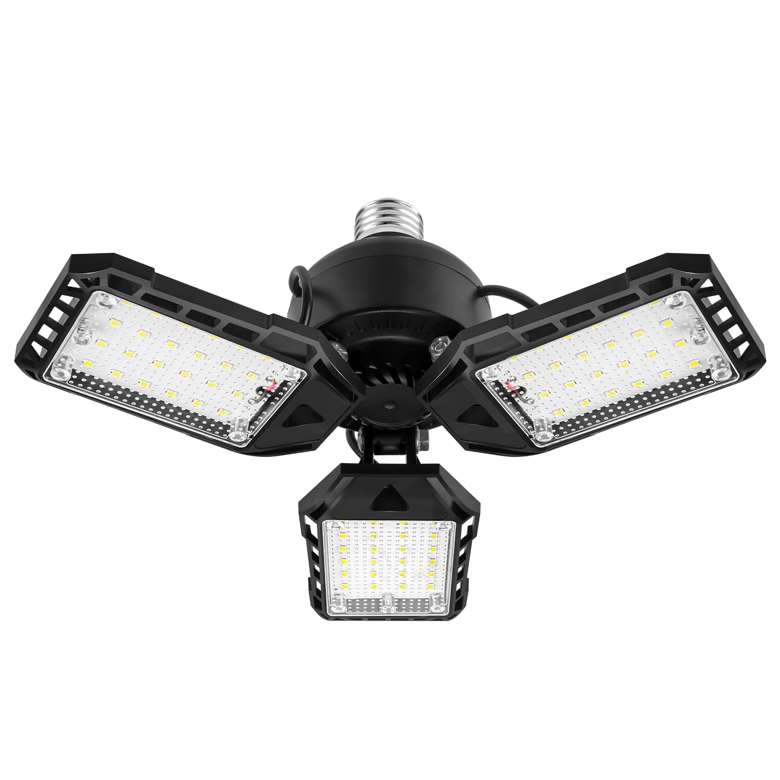 Aoretic LED Garage Lights Bulb 1 Pack -80W, 8000LM 6500K Led Shop Light with 3 Deformable Panels, Basement Barn Light Garage Cei