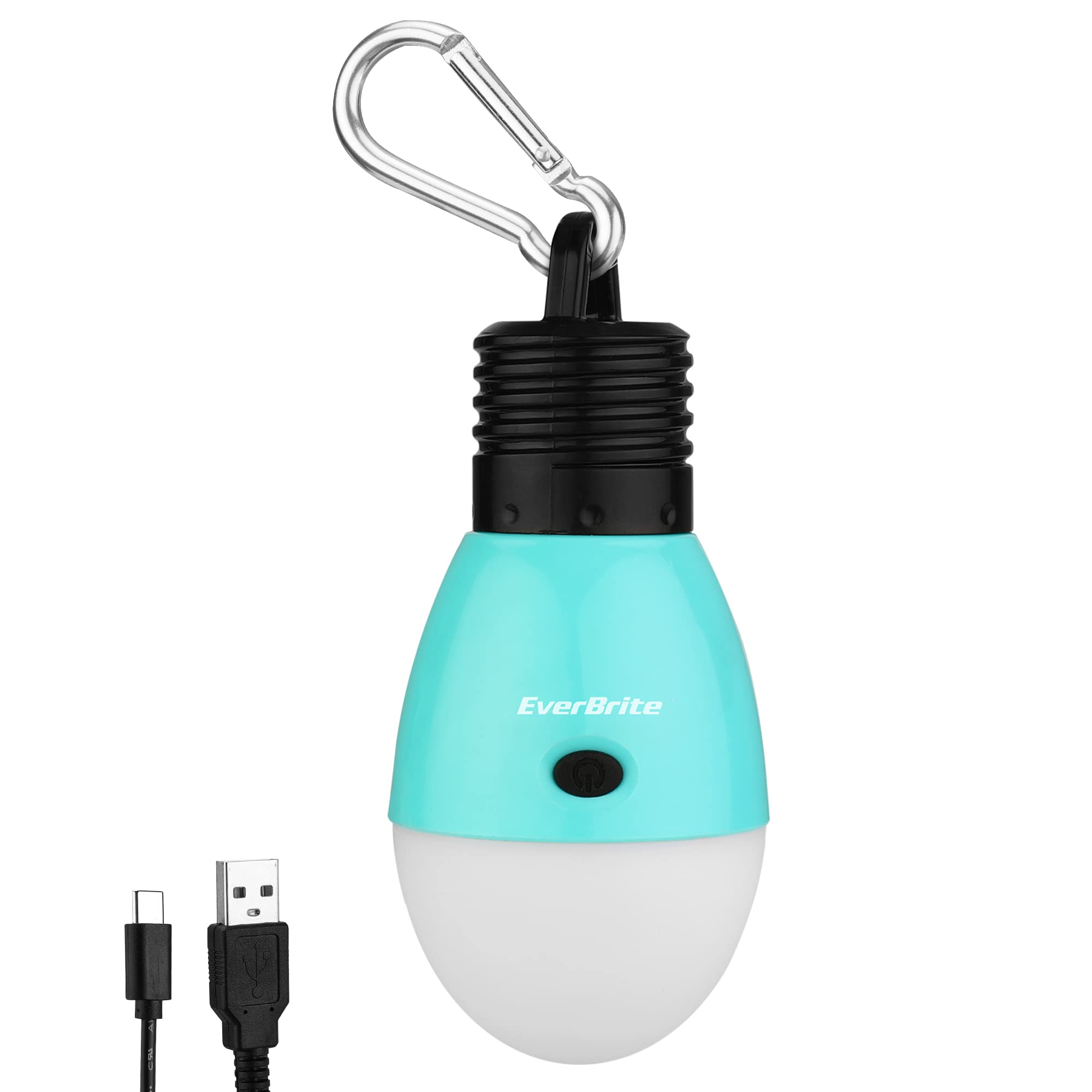 EverBrite Camping Light - Rechargeable Tent Lantern, 3 Lighting Modes, ABS Material, Blue, Model E101103AE