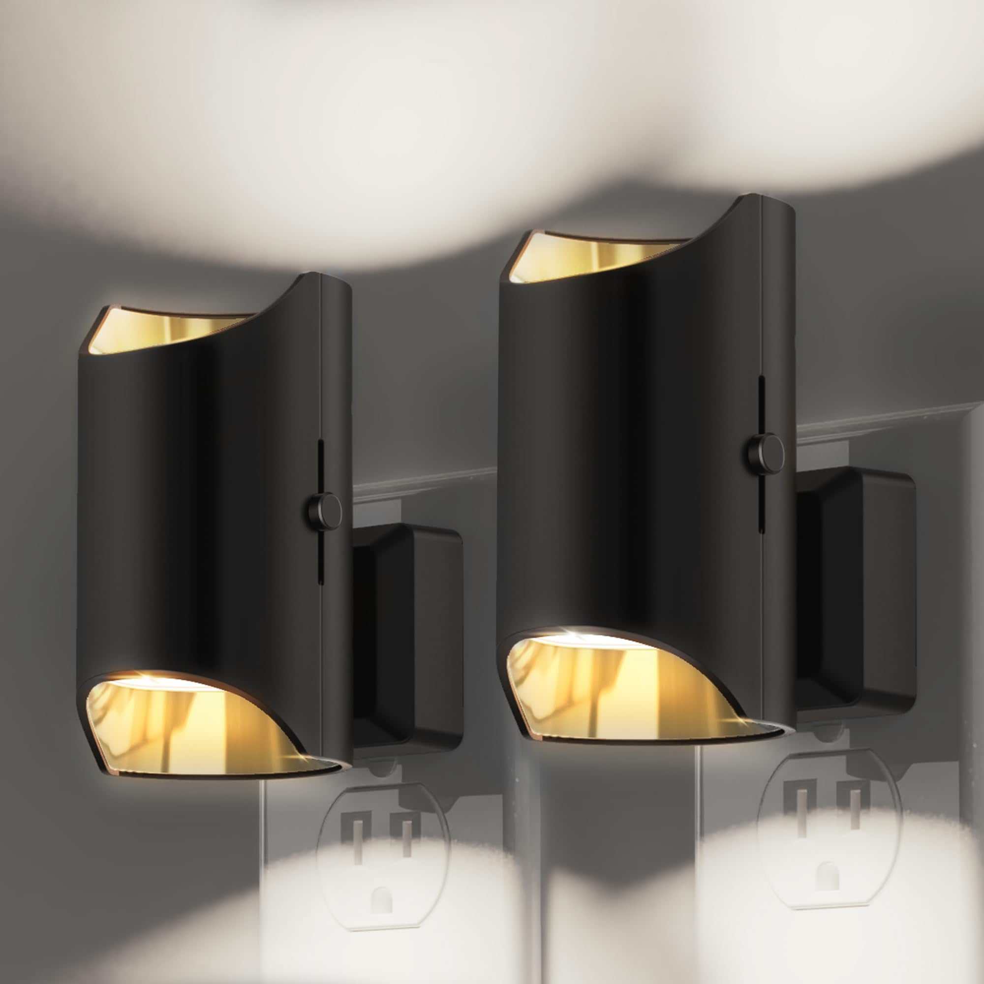 L LOHAS LED Night Light, Night Lights Plug into Wall, Bright Night Light, 5000K Daylight White, Dimmable Night Lights with Light