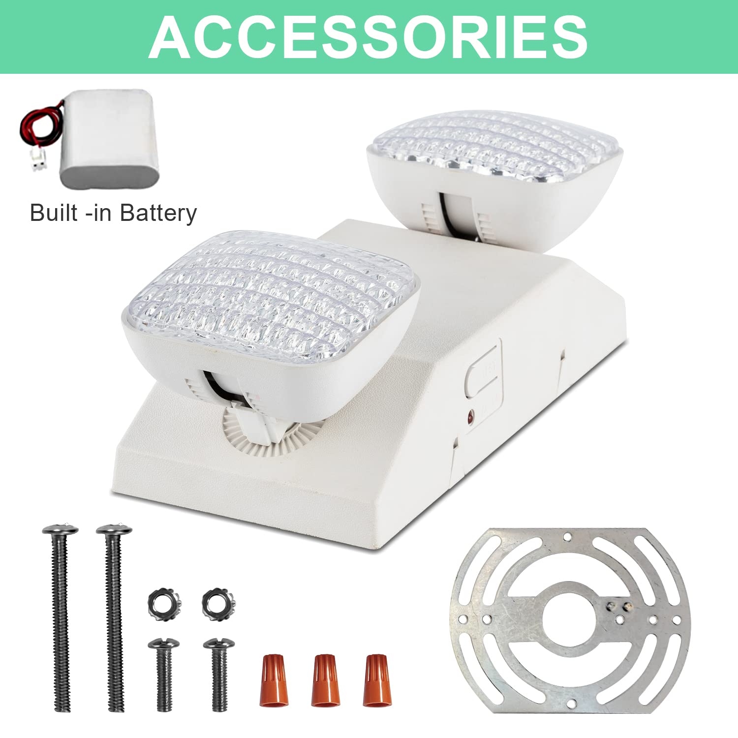 Ostek 4 Pack Led Emergency Exit Lighting Fixtures With 90 Minutes Long Backup Batteries