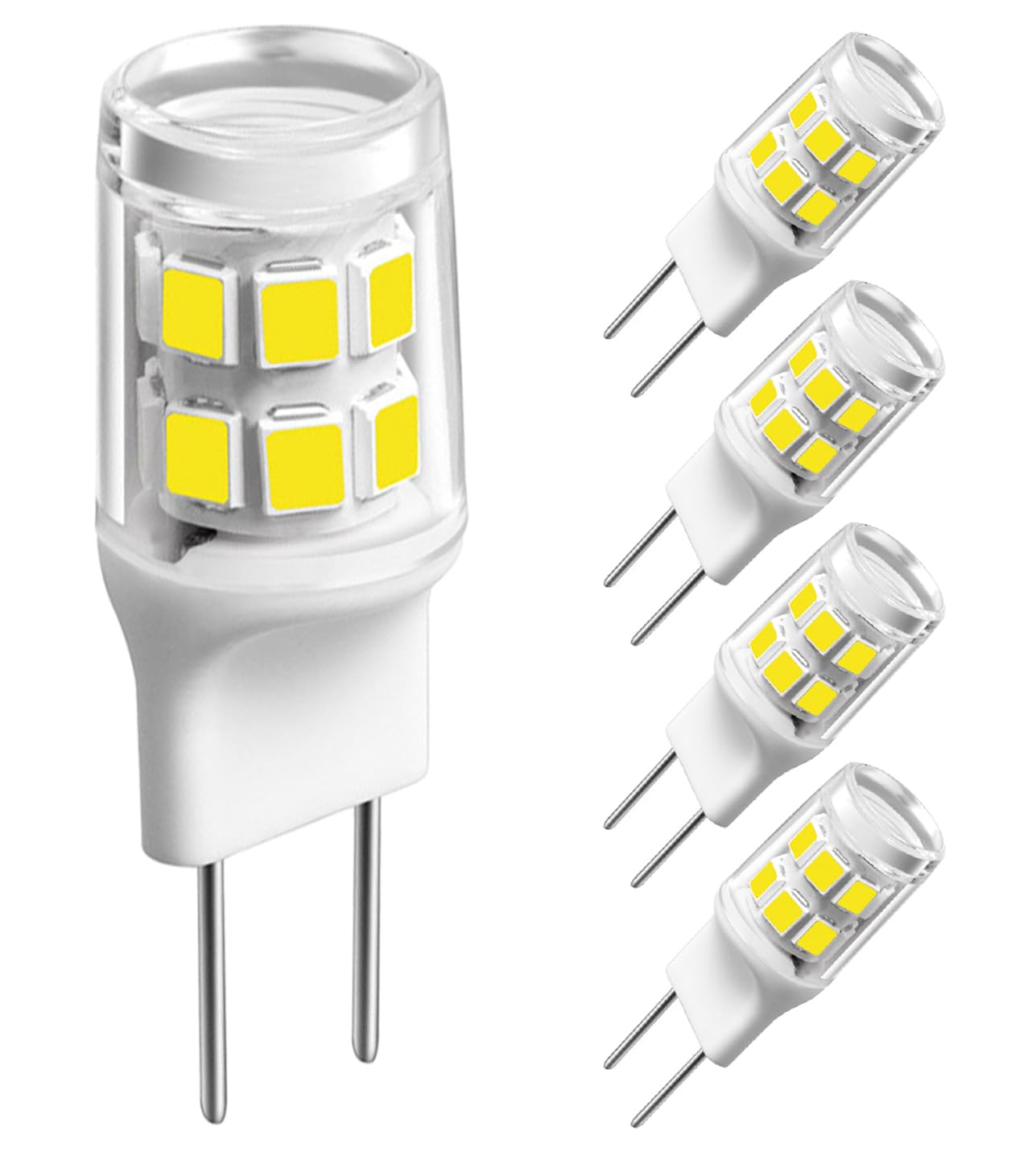 Ssxbf G8 Led Bulb, 20-25W Halogen Equivalent 3W T4 Bulb, Daylight White 6000K, 120V Puck Light Bulbs For Under Cabinet Light, Un