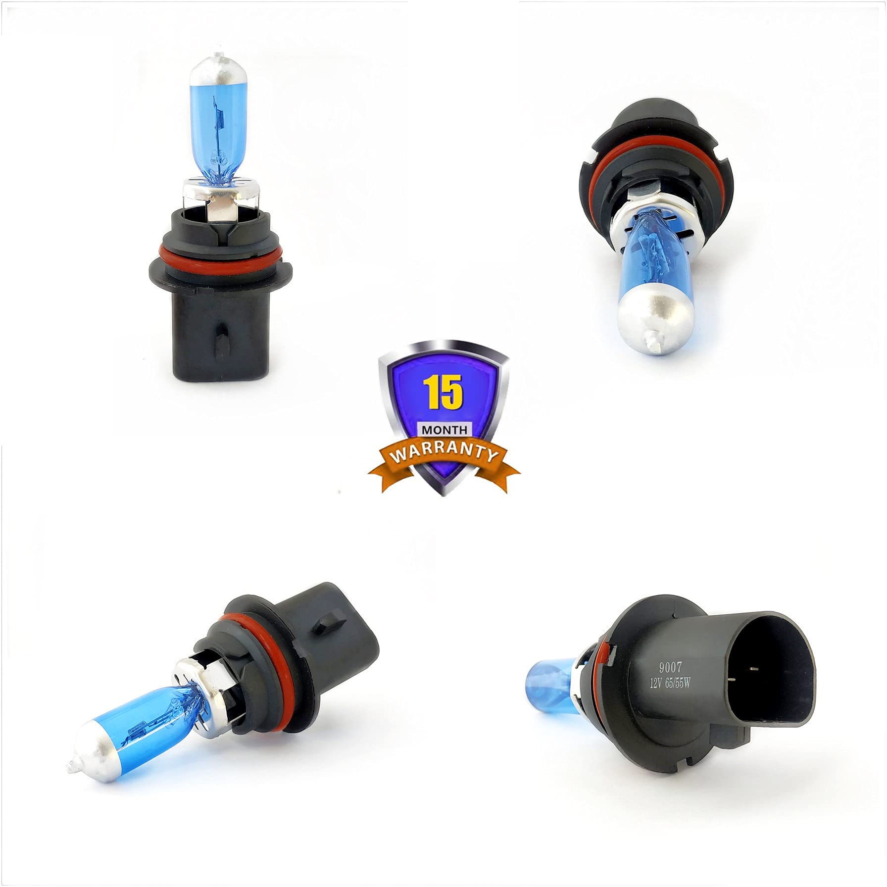 Vexoneye 9007/Hb5 Halogen Headlight Bulb 12V 65/55W Warm White 5000K Lights Headlamp Bright Focos