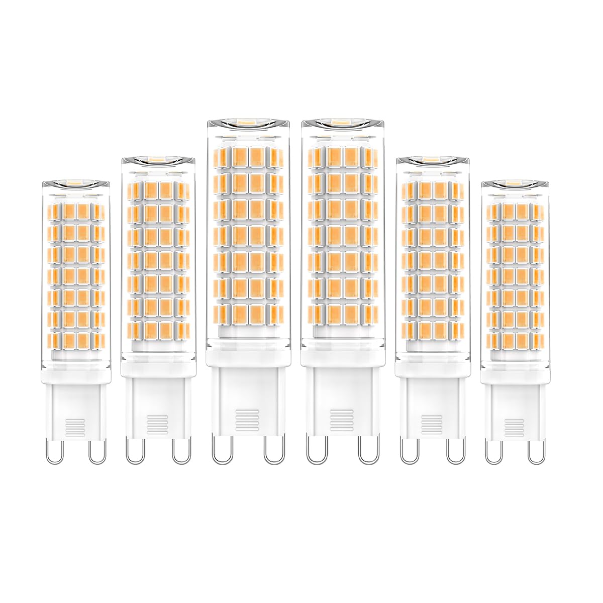 Aegislogic Bright Dimmable G9 Led Light Bulb  3000K Warm White  5W G9 Base Chandelier Bulb  60W Halogen Replacement  580Lm  Cri 85+  120V  Energy-Efficient  Long-Lasting  Soft White Lighting For Home
