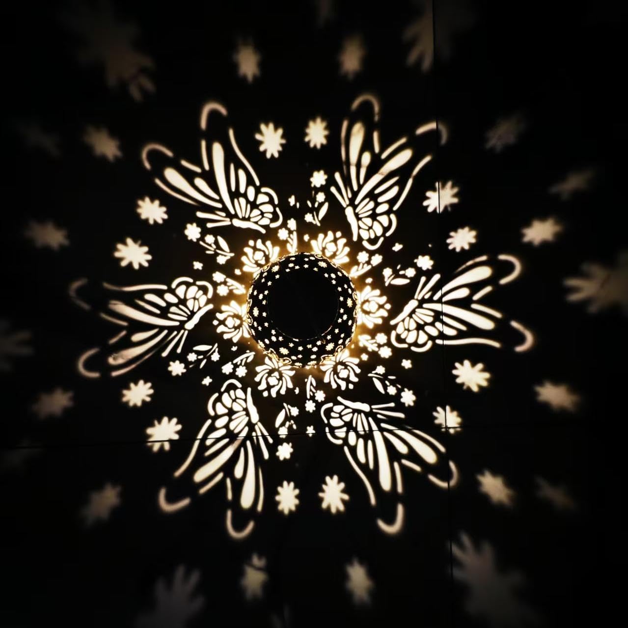 Excmark 2 Pack Outdoor Solar Hanging Lantern Lights Metal Led Decorative Lamp For Garden Patio Porch Lawn And Table.Unique Gifts