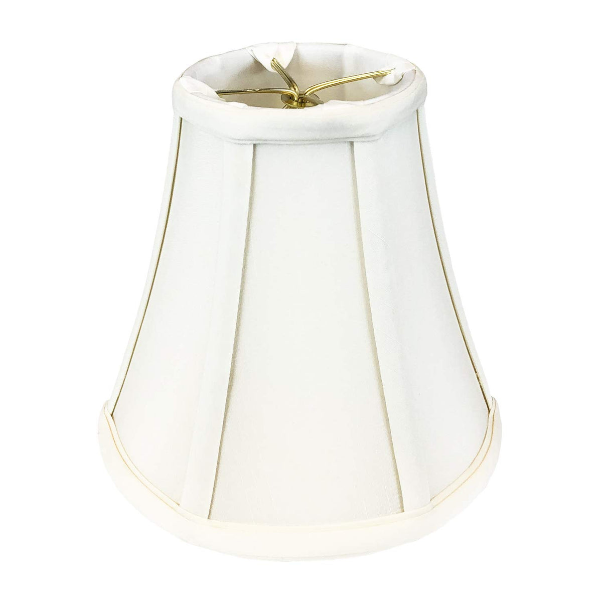 Royal Designs True Bell Lamp Shade with Round Clip, White, 4&quot;&quot; x 8&quot;&quot; x 7.25&quot;&quot;&quot; (BS-704RC-8WH)