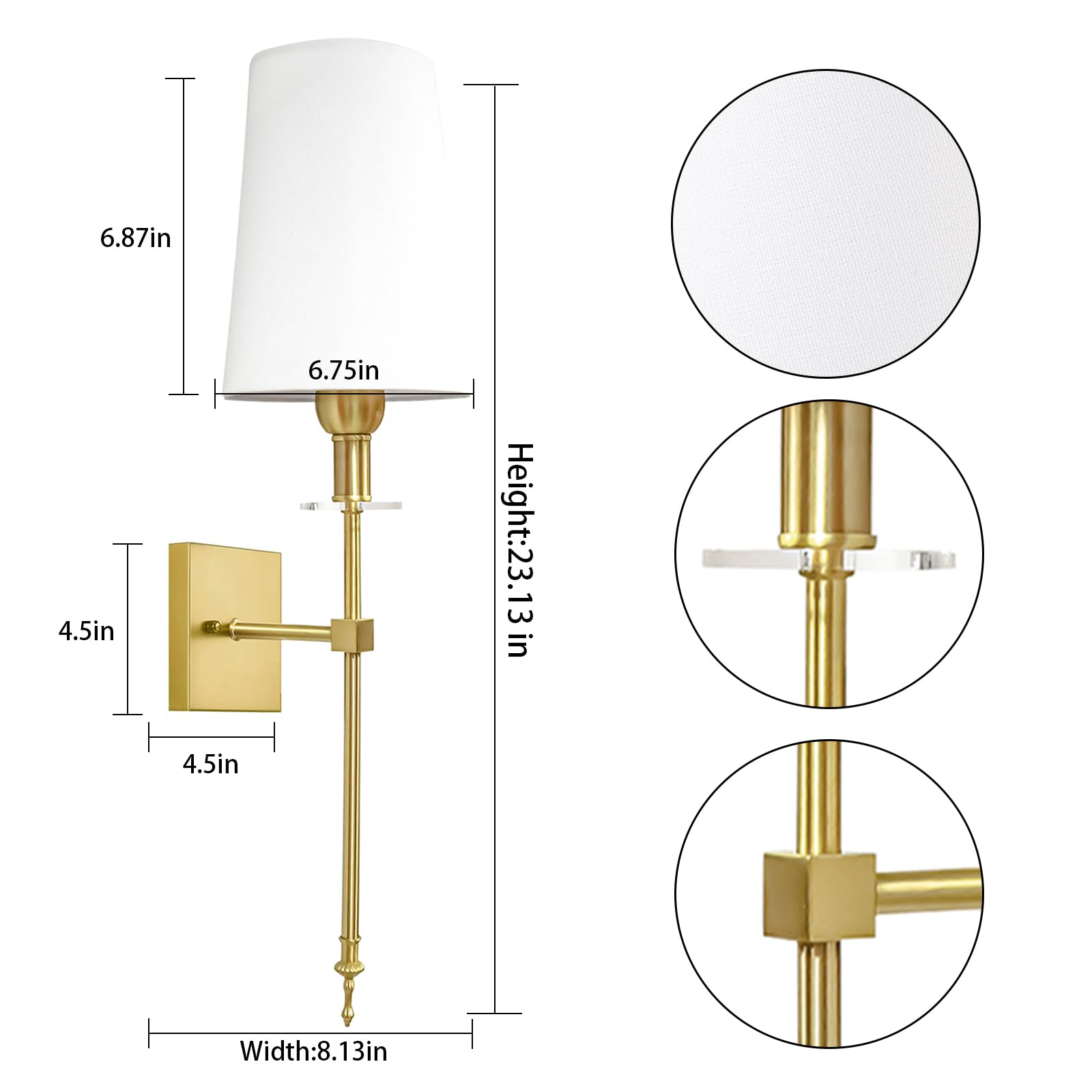 Tootoo Star Slim Wall Light Battery Operated Sconce Set Of 2,Not Hardwired Fixture,Battery Powered Wall Sconce With Remote Dimma