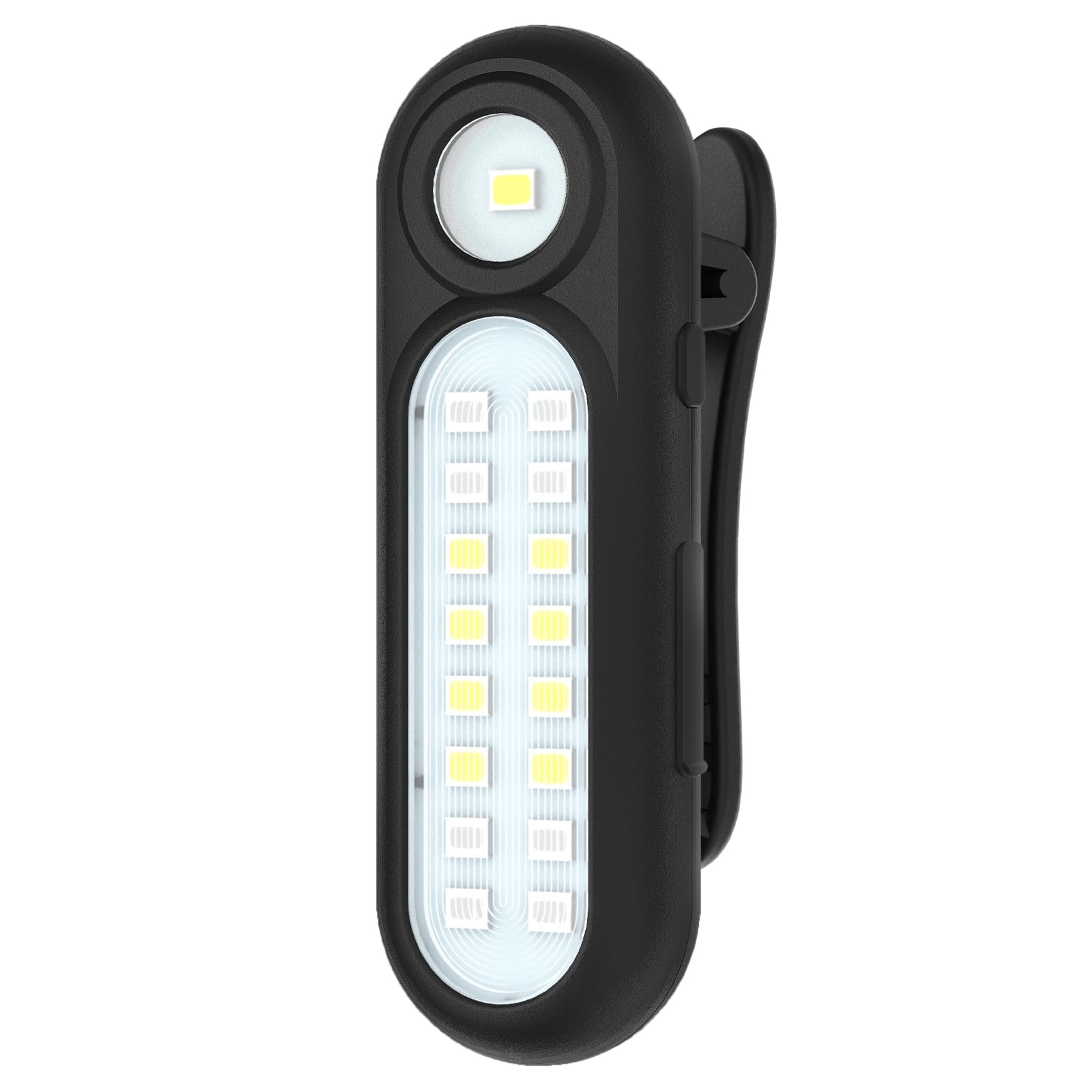 Yaklim Clip On Flashlight  Rechargeable Running Lights For Runners Portable Hands Free Flashlight For Walking Dog  Safety Light For Walking At Night  Led Work Light Warning Flashing Camping(1Pcs)