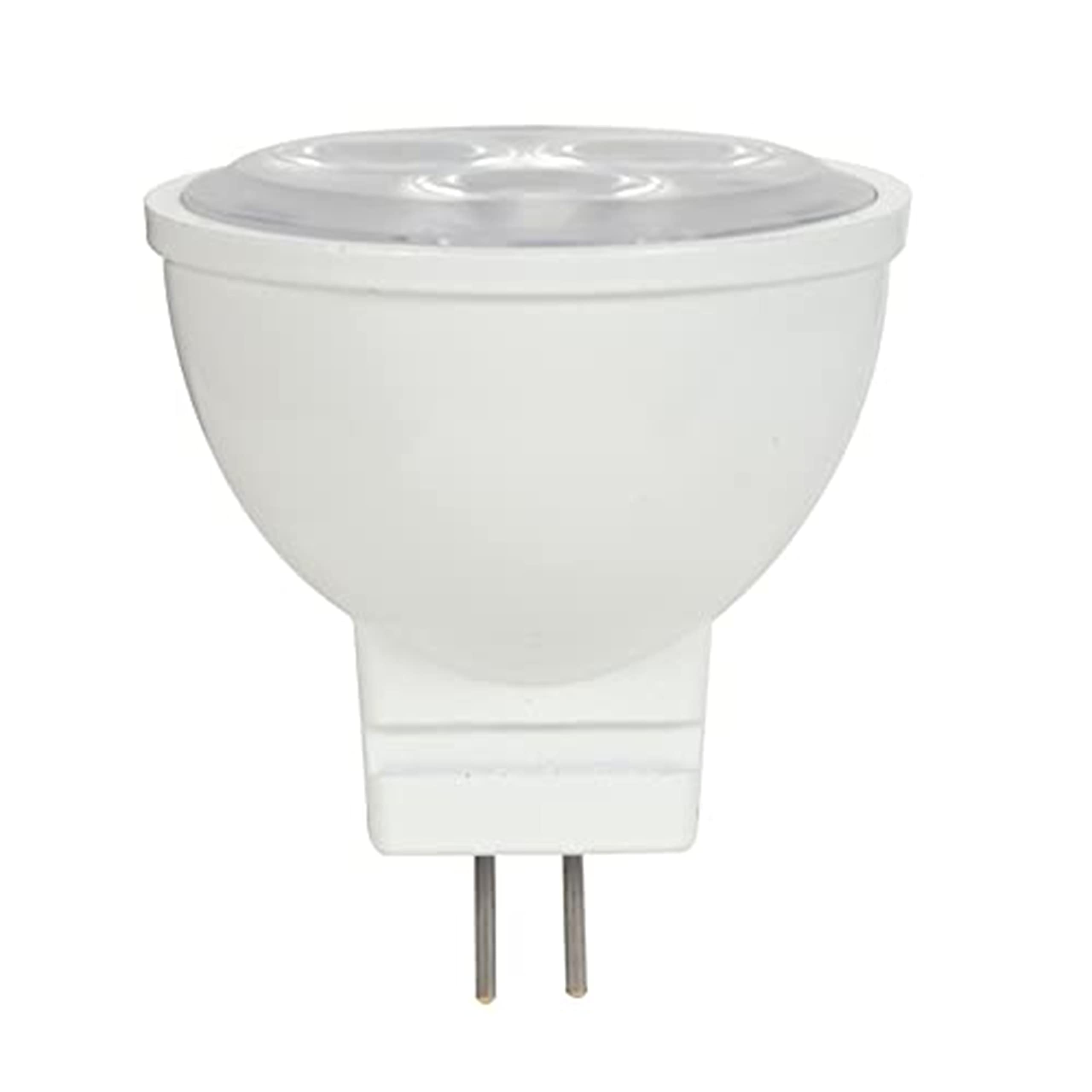 Satco 3MR11 LED Bulbs, 3000K, 12V, Glass, Model S9281, 6 Pack