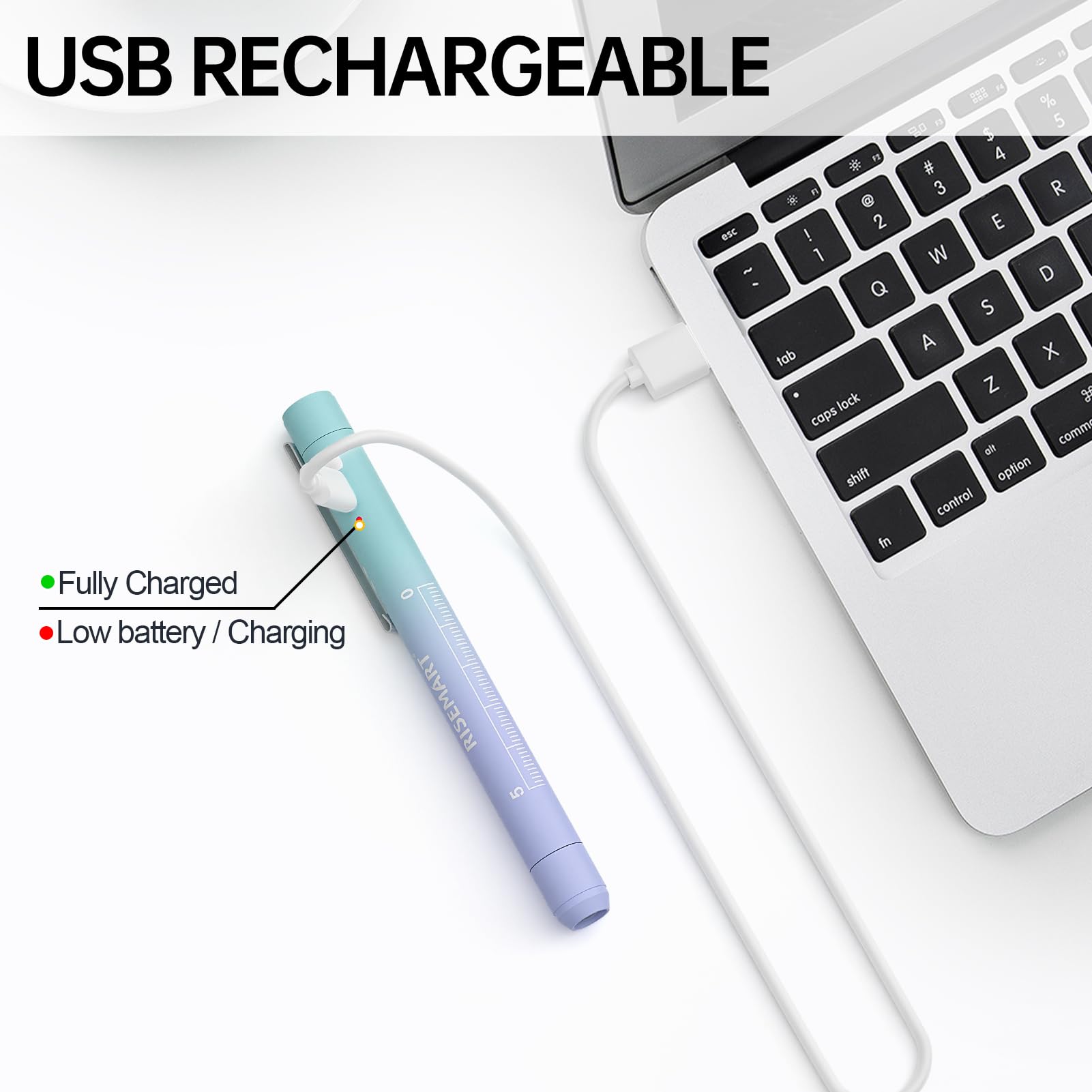 Rechargeable Pen Light For Nurses And Doctors - Led Medical Penlight With Usb Charging, Dual Light Modes, Durable Clip - Ideal G