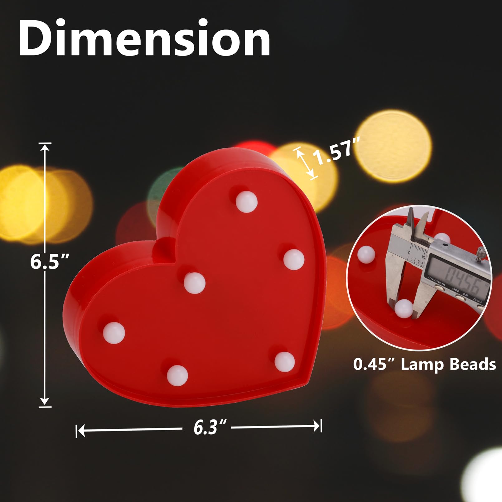 Led Marquee Sign Light Up Letters, Alphabet Light Up Letters Sign, Battery Powered Led Letter Lights For Night Light, Wedding, Birthday, Party, Christmas Or Home Decor (Red Heart)