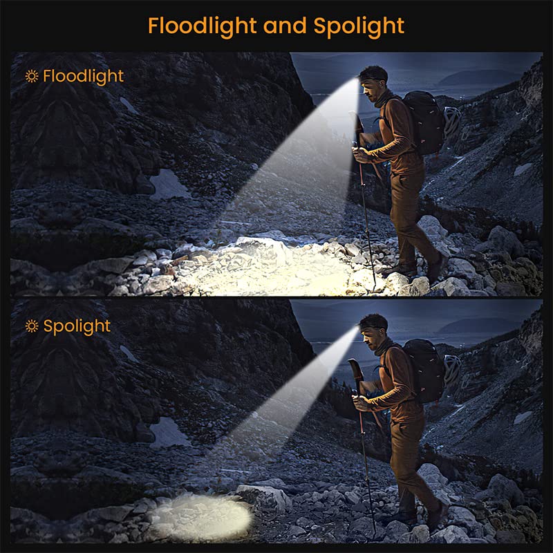 Sofirn Hs20 Led Headlamp Rechargeable, 2700 High Lumen Headlight, Super Bright Headlamp With Floodlight And Spotlight, Usb C Cha