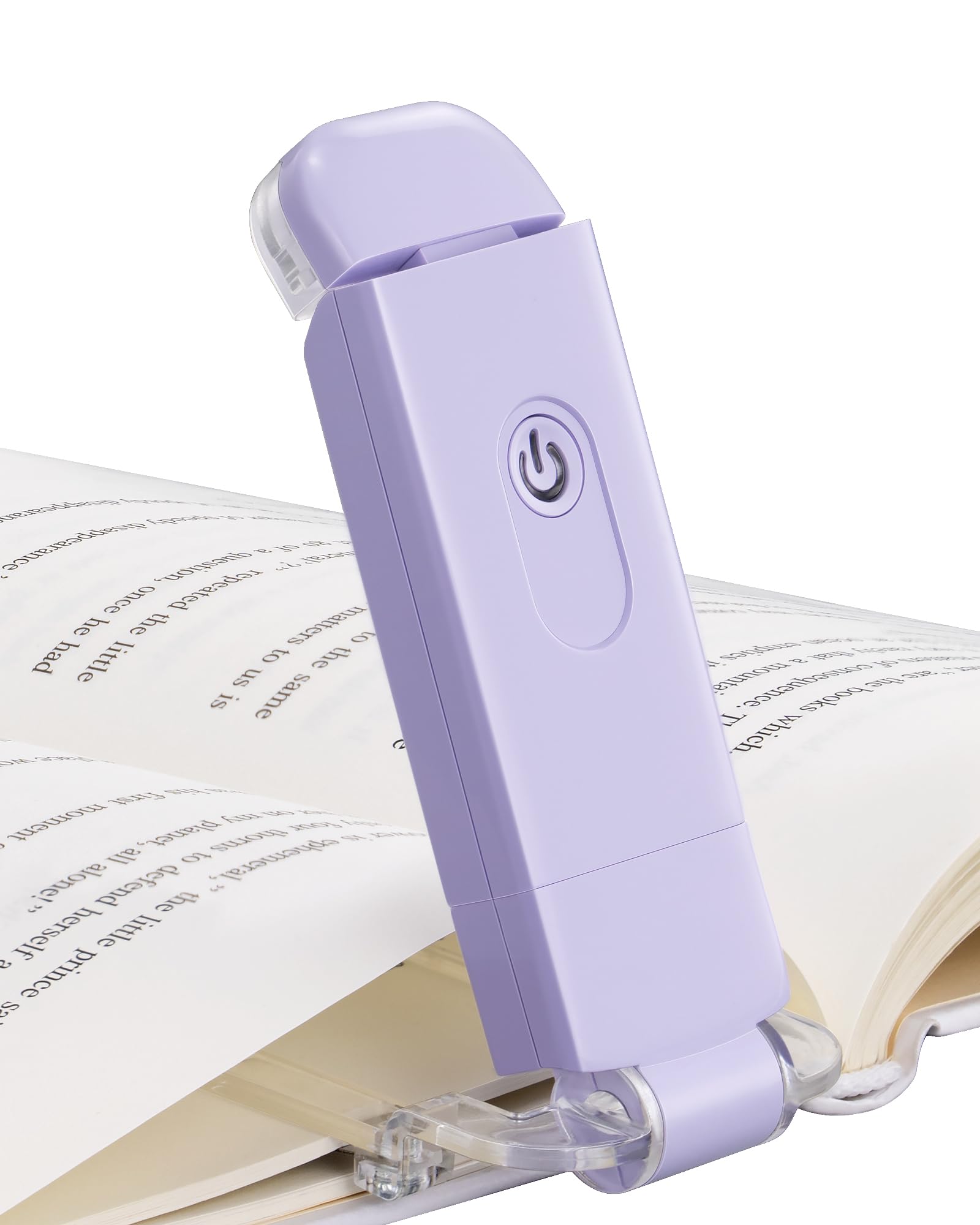 DEWENWILS USB Rechargeable Book Reading Light, LED Clip on Booklight Flexible Reading Lights in Bed, Car at Night, 4 Brightness 