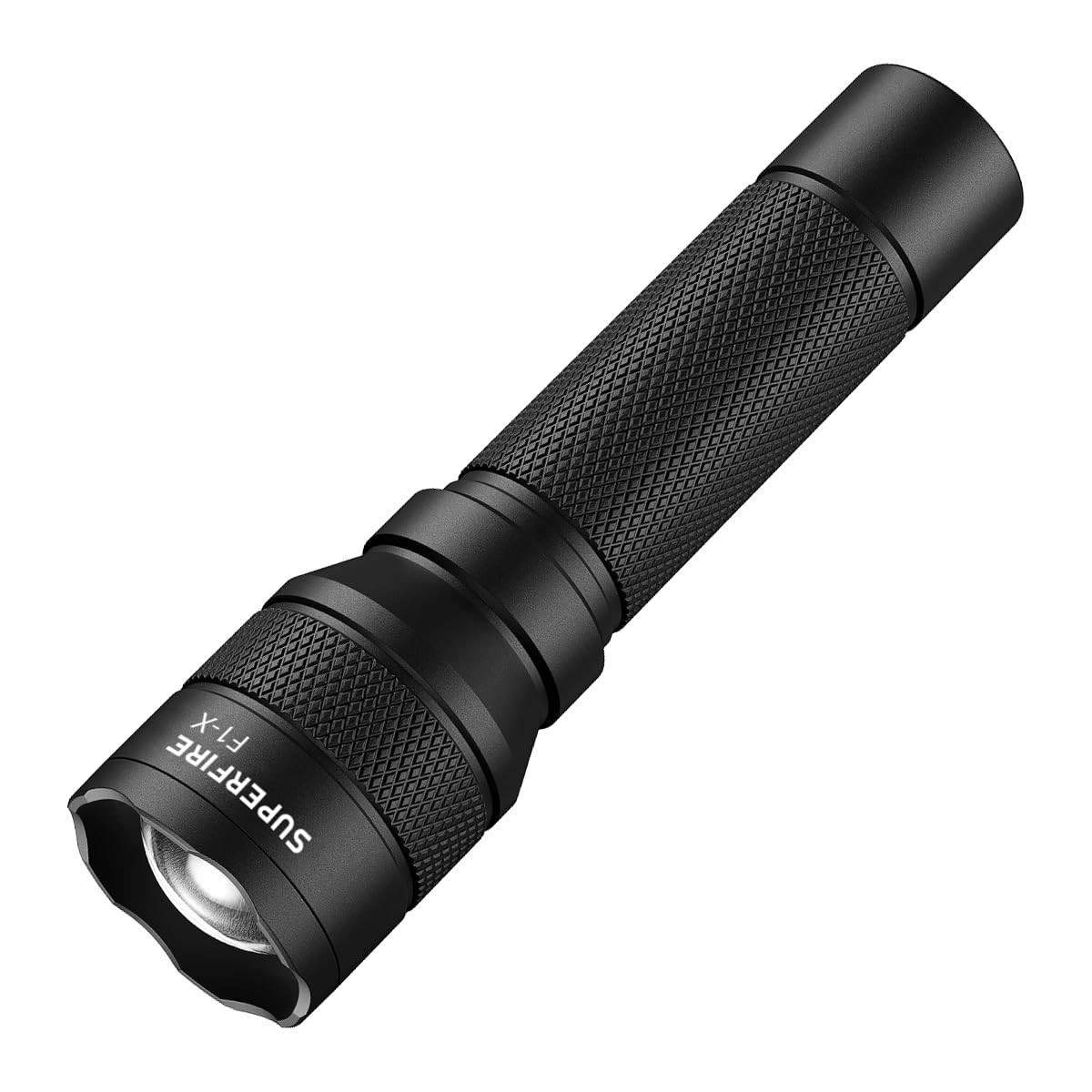 SuperFire Mini LED Tactical Flashlight, Compact & Zoomable, Rechargeable with 4 Modes, for Home, Camping & Emergency (F1-X)