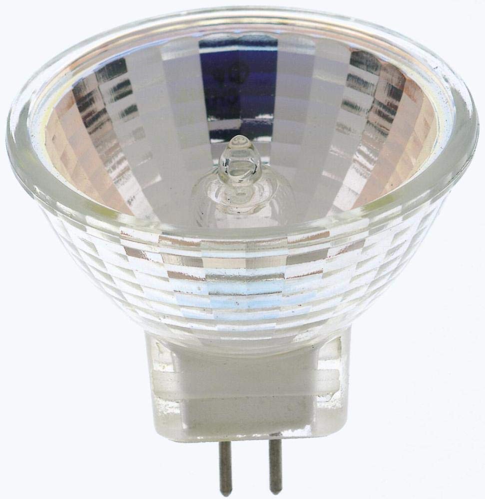 Satco S3195 MR11 Halogen Light Bulb, 10 Watt, GZ4 Base, 12 Volt, Clear, 12 Beam Pattern, Glass