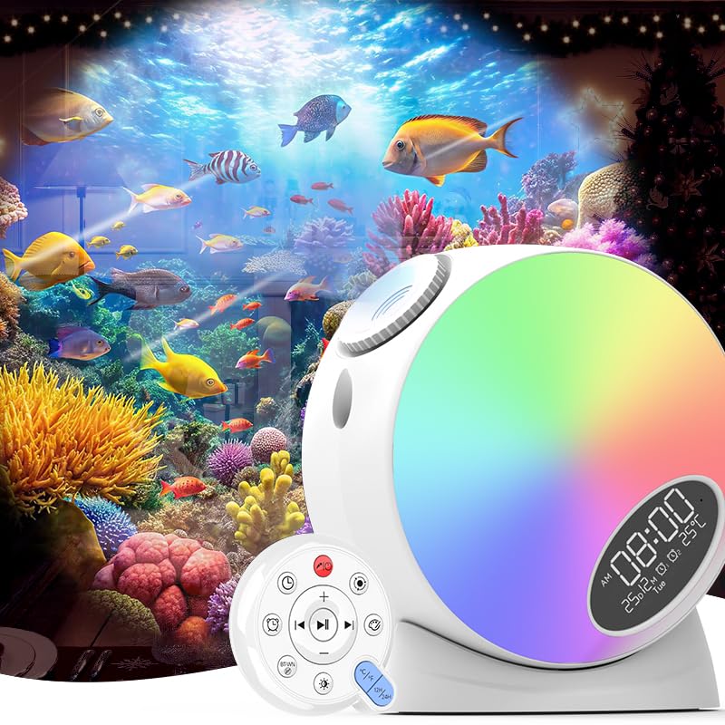 Galaxy Projector,Syslux Planetarium Star Projector,Bedroom Night Light and Timer,with White Noise,4K Replaceable 13 HD Galaxy Di