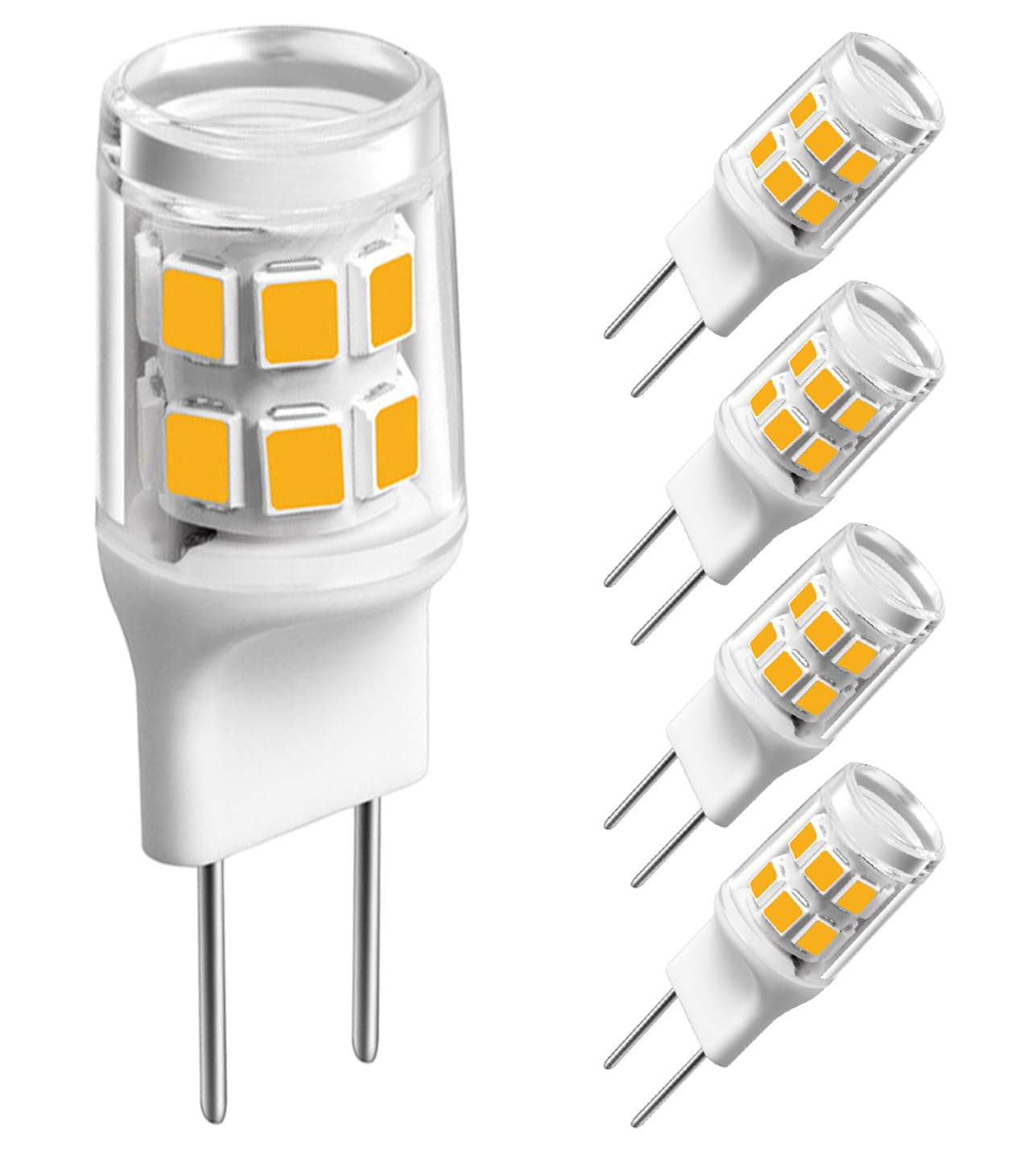 Ssxbf G8 Led Bulb, 20-25W Halogen Equivalent 3W T4 Bulb, Warm White 3000K, 120V Puck Light Bulbs For Under Cabinet Light, Under 