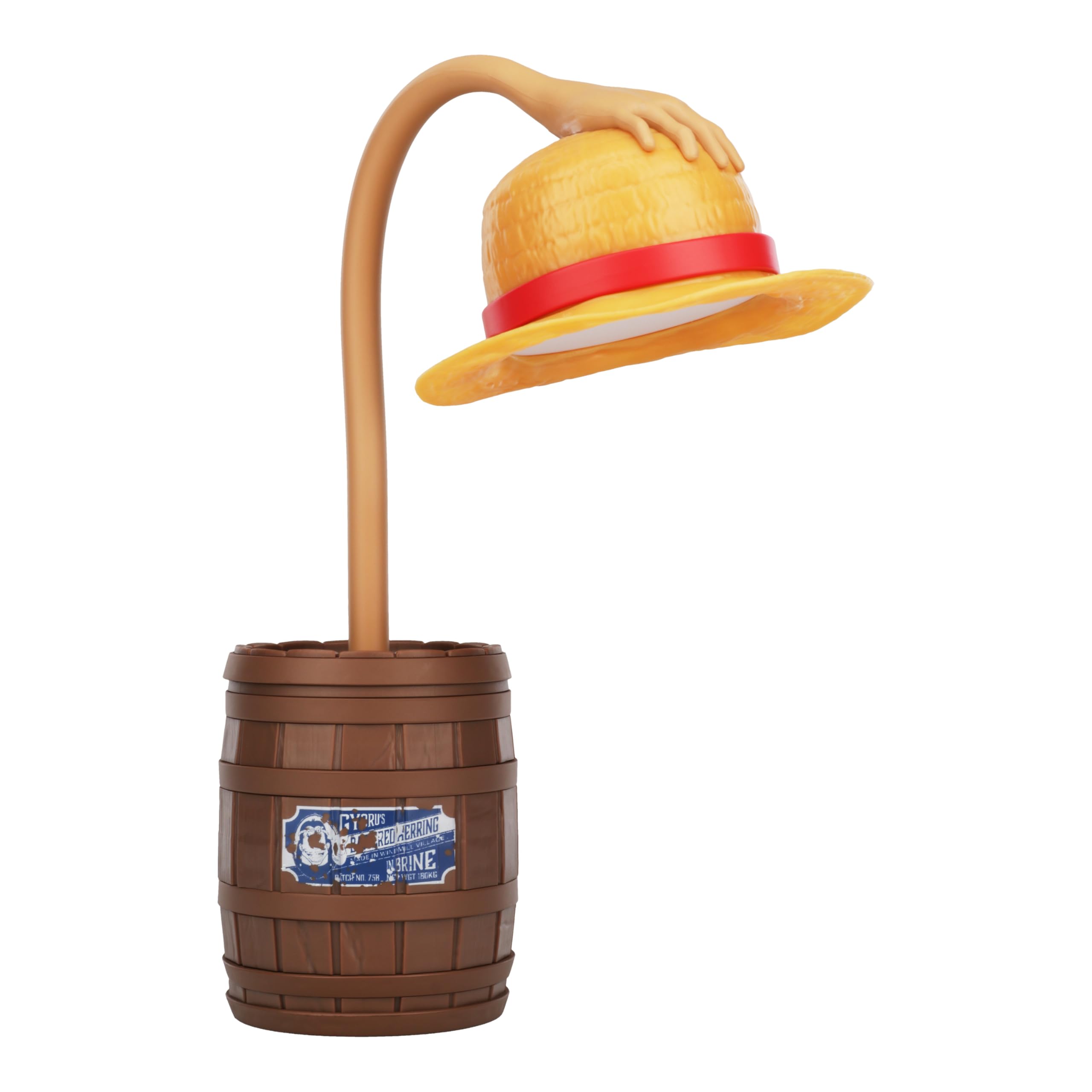 Paladone One Piece Straw Hat Posable Desk Light, Officially Licensed Anime Bendable Lamp for Pop Culture Fans, Bedroom, Home, Of