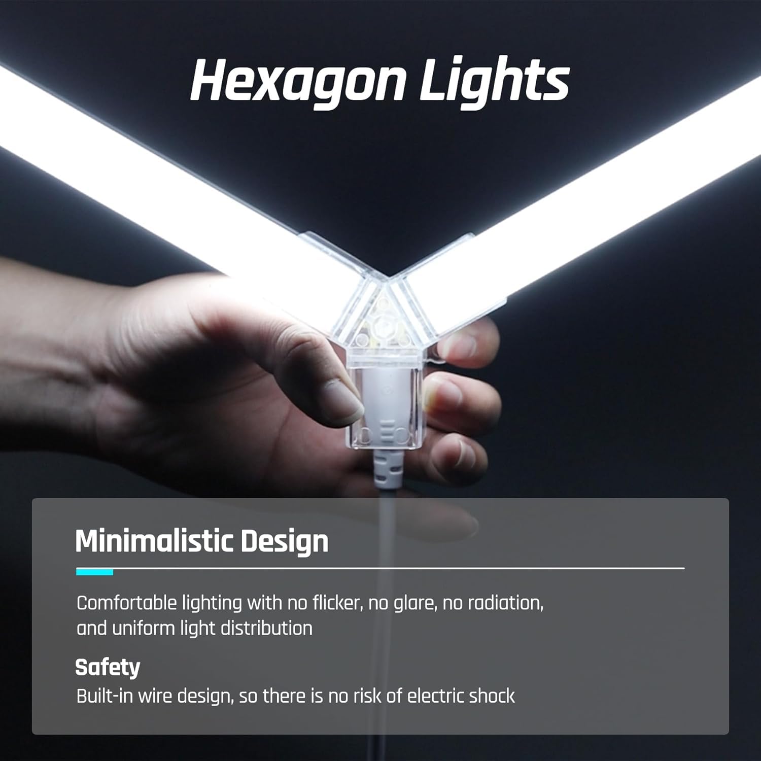 Hexagon Garage Lights-156W Led,6500K 17280Lm Led, Shop For Workshop Basement Gym Warehouse