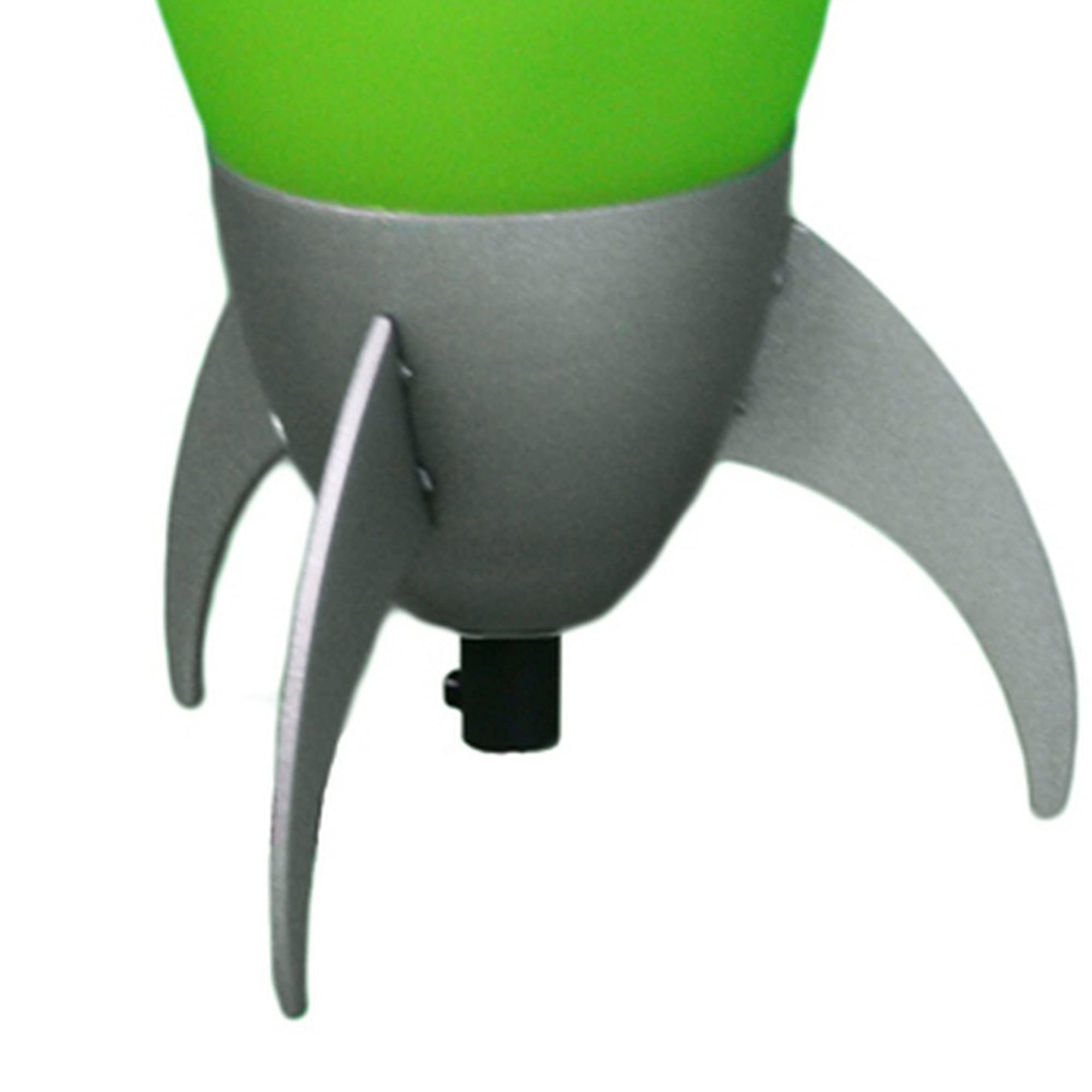 Benzara Kid Table Lamp Rocket Design Silhouette Model BM240953 Green
