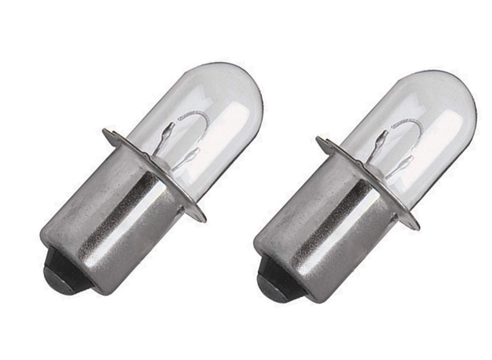 Hasmx 18V Xenon Bulb Replacement For Porter Cable Flashlights - 2-Pack Clear Bulbs