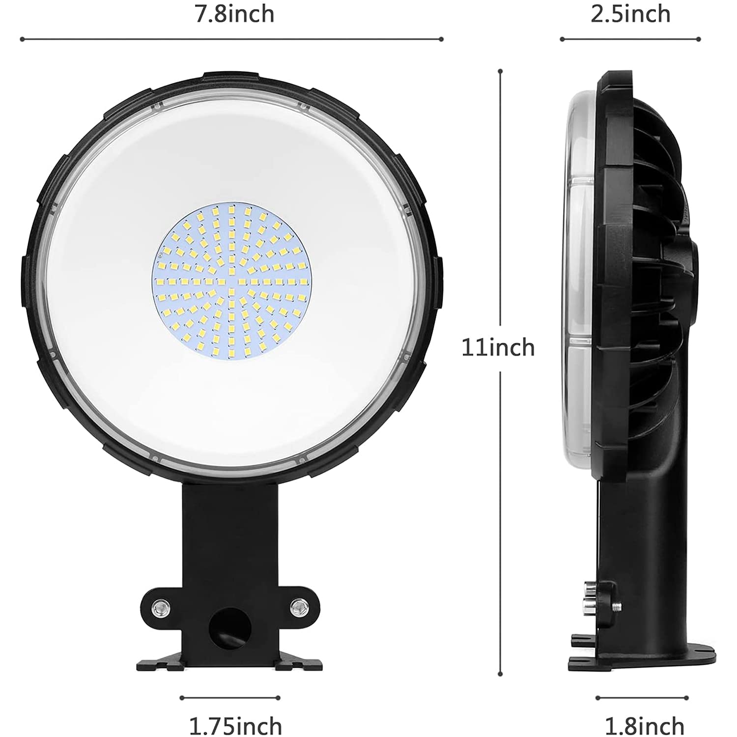 Karjoefar LED Barn Light - 100W 10000LM Dusk to Dawn Outdoor Security Light, IP65 Waterproof, 2Pack, Black