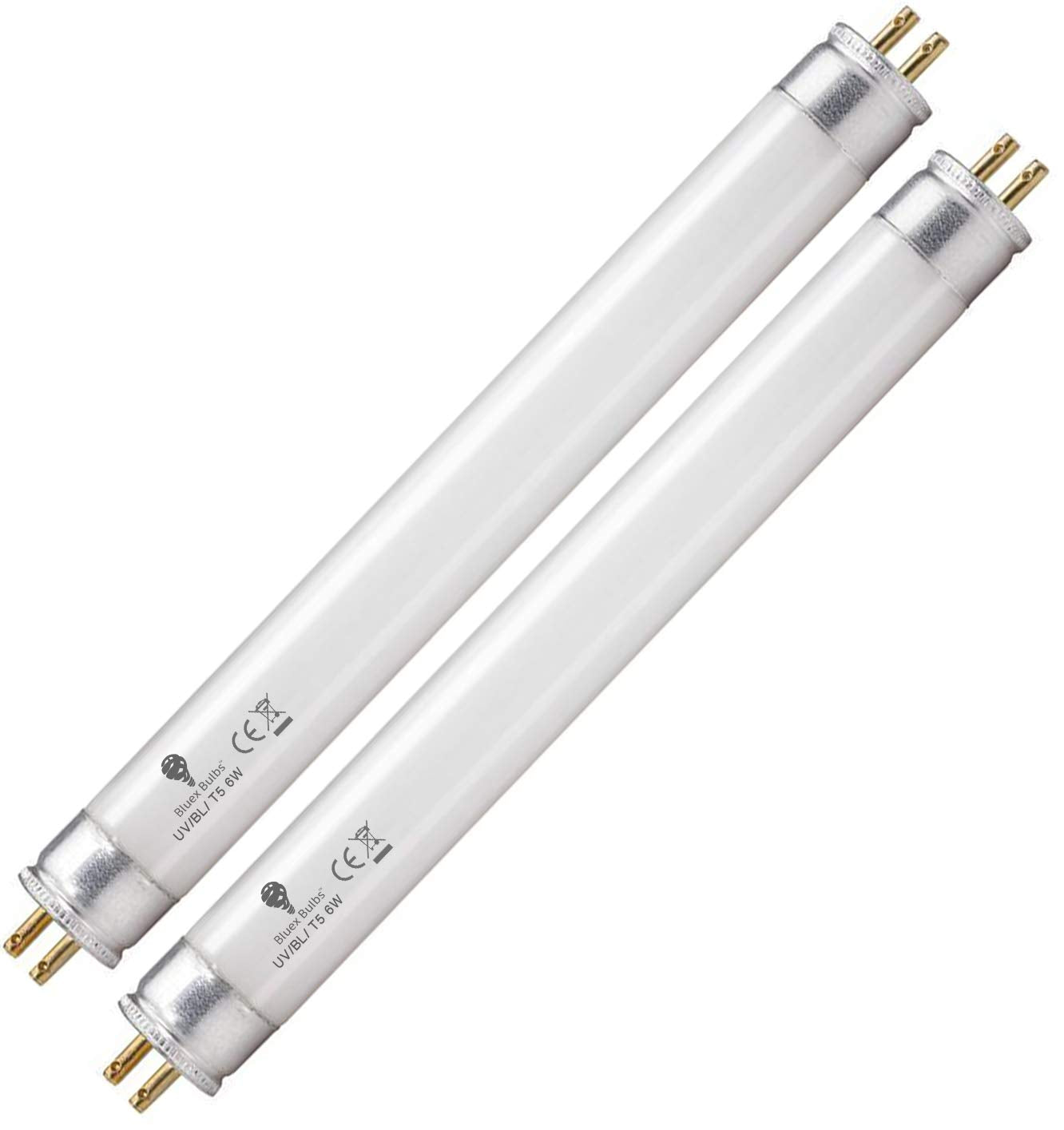 2 Pack 6 Watt Replacement Bulbs F6T5/BL Fluorescent Tube G5 Base 9 inch Full Length Replacement for DT2000XL and DT2000XLP and D