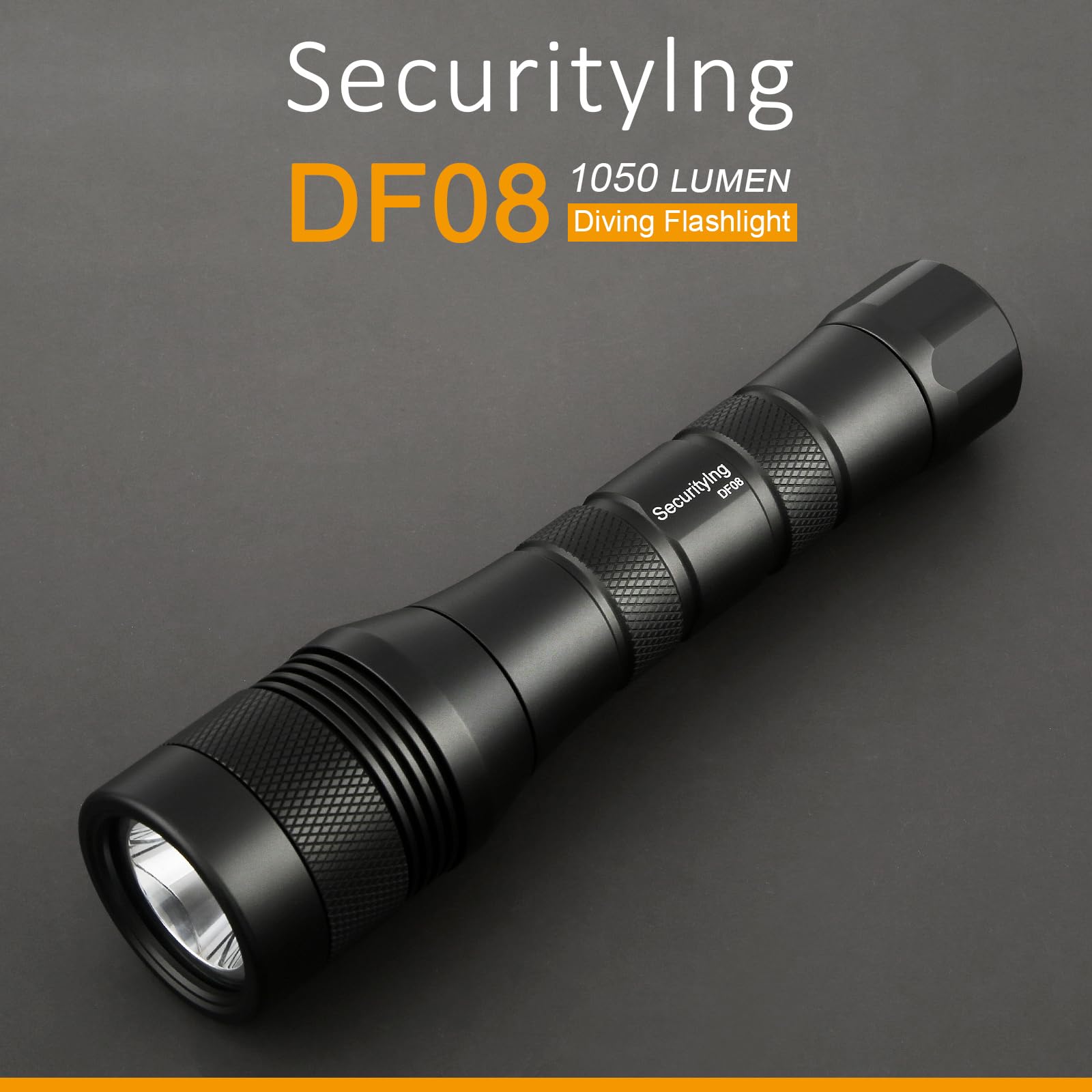 Securitying Waterproof 1000 Lumens Led Diving Flashlight Underwater 150M Super Bright Led Scuba Light, 9 Degrees Narrow-Angle Be