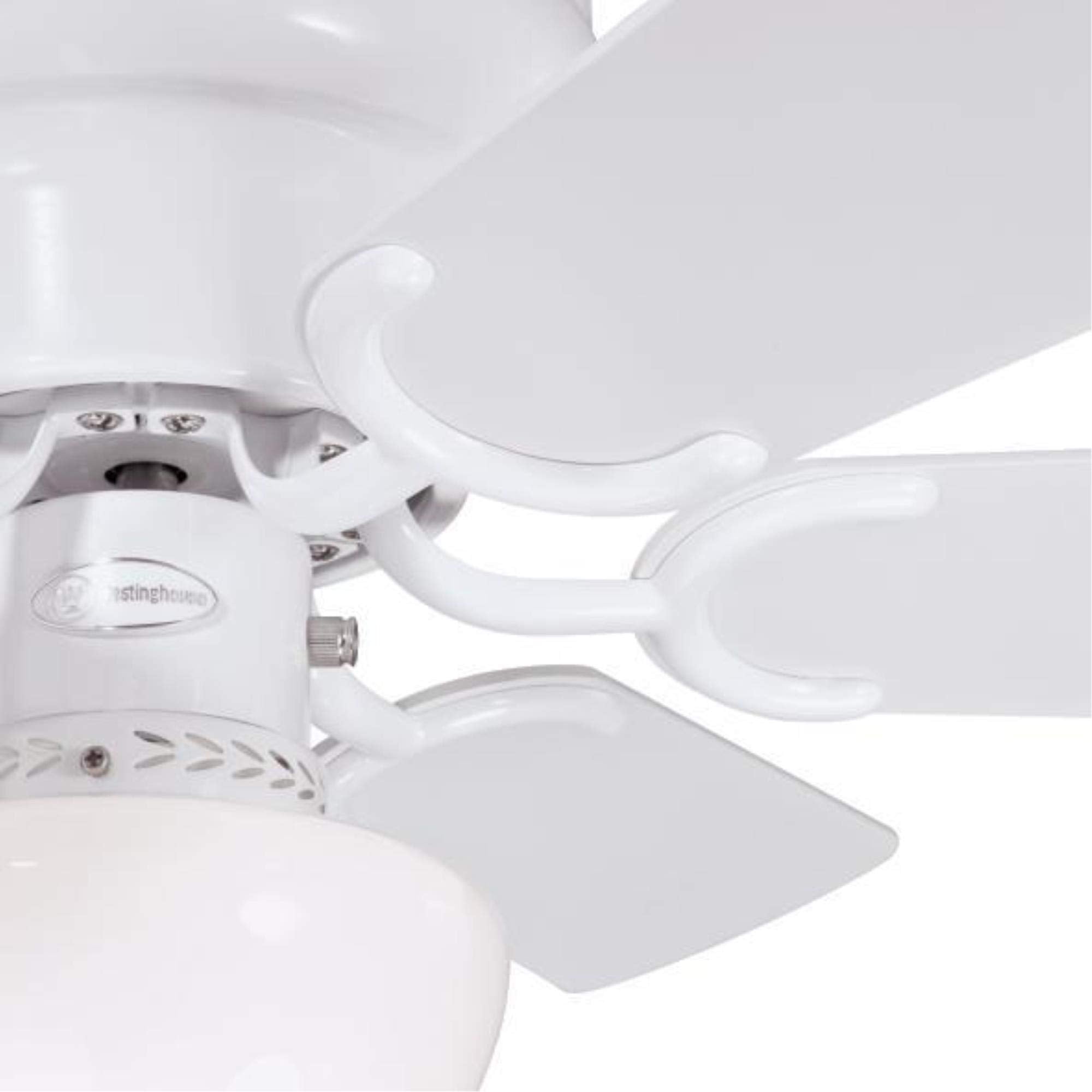 Westinghouse Petite Indoor Ceiling Fan with Light, 30 Inch, White, Model 7230800, MDF Material