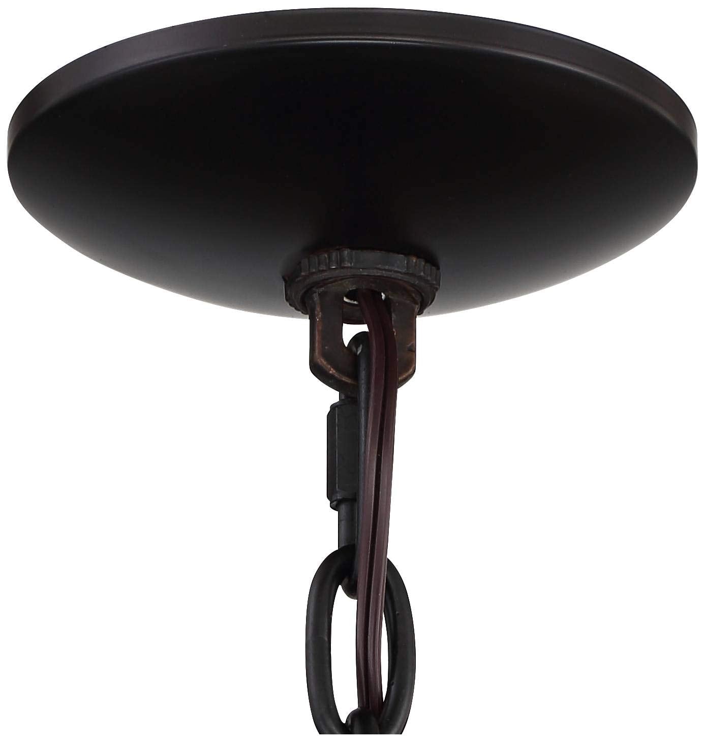 Possini Euro Design Pendant Lighting, Black & Warm Brass, 15.75in Wide, Metal, Rustic Dome Shade for Dining Room & Kitchen