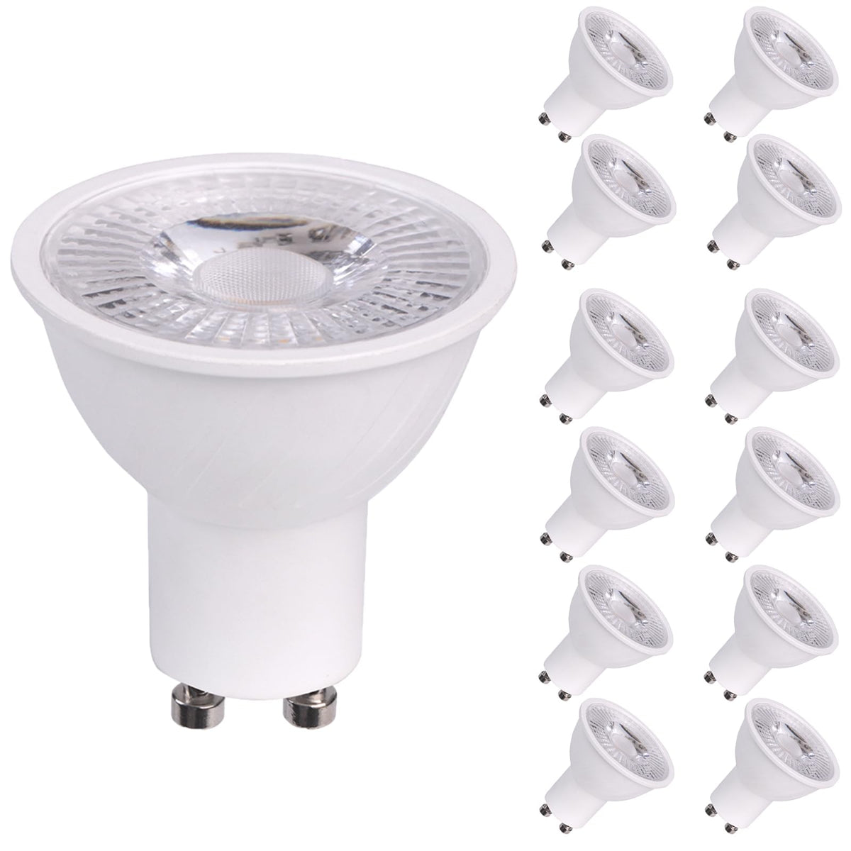 Hmyyjt Dimmable Gu10 Led Bulbs,50 Watt Equivalent, Energy Efficient 7W, Gu10 Base, Warm White 3000K,550Lm, 30,000 Hour Lifetime,