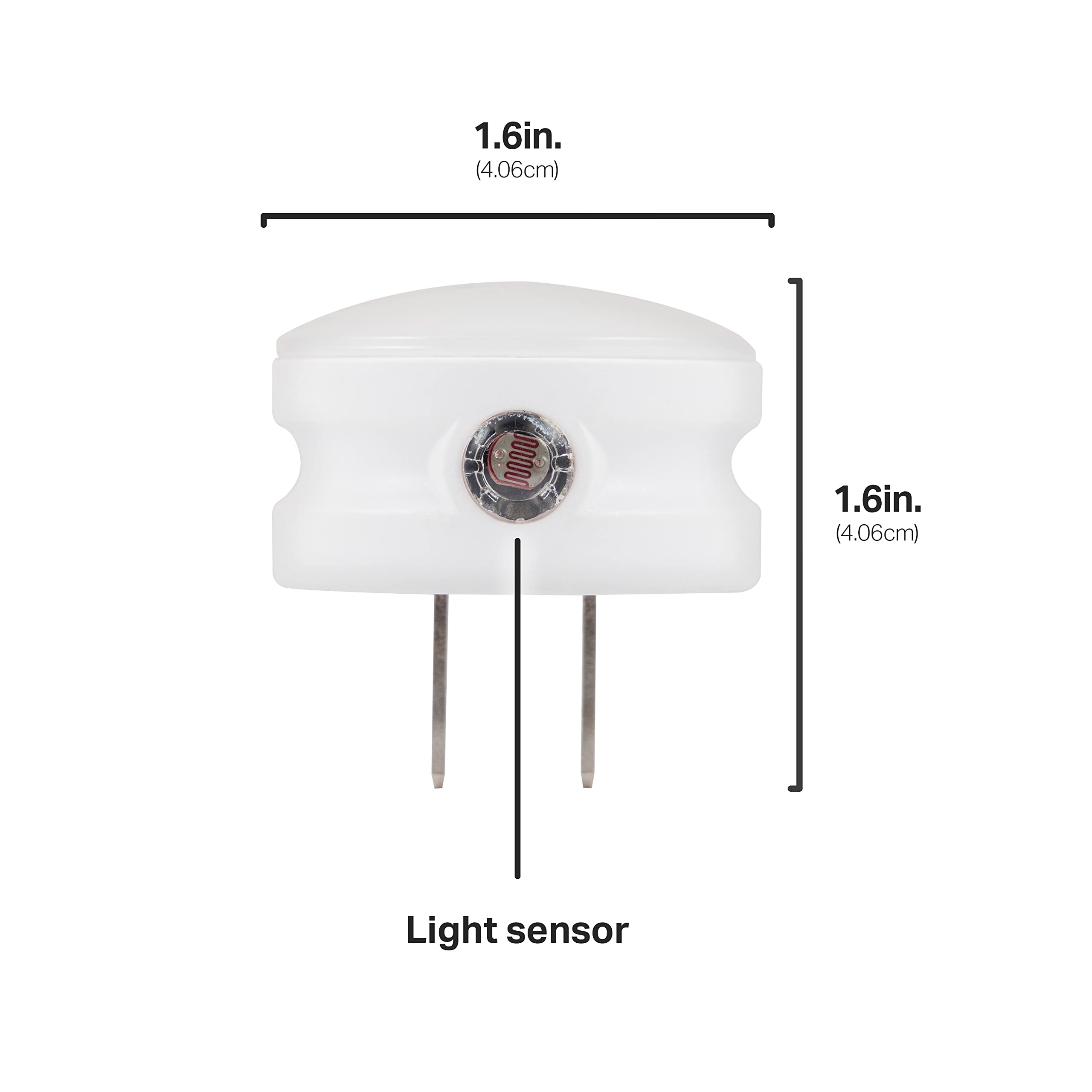 Lights By Night Mini Led Night Light, Plug-In, Dusk To Dawn Sensor, Warm White, Compact, Ambient Lighting, Led Lights For Bedroom, Bathroom, Nursery, Hallway, Kitchen, 43950, 2 Pack