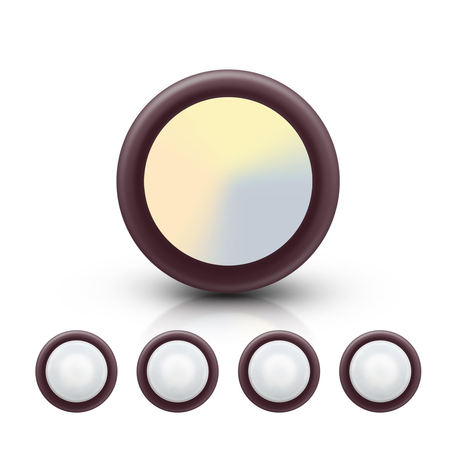 ECOELER 6 Inch LED Flush Mount Ceiling Light, 3000K/4000K/5000K, 16.5W, ETL-Listed, Aluminum, Bronze,