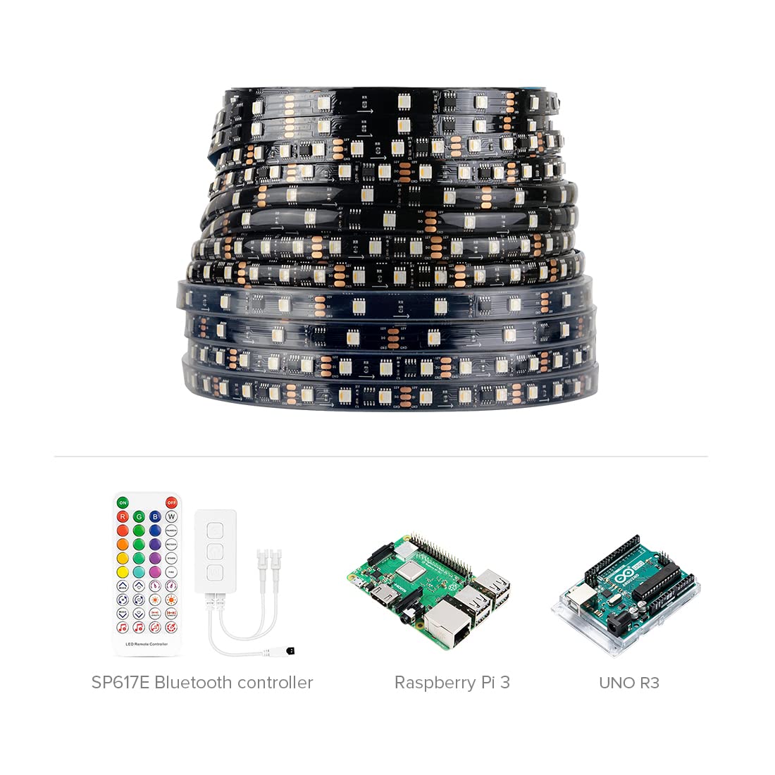 BTF-LIGHTING WS2814 RGBW LED Strip, 60LED/m, 16.4FT, IP67, DC12V, Flexible, 4 Colors in 1, Dream