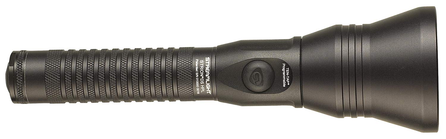 Streamlight 74812 Strion DS HPL 700-Lumen Rechargeable Dual Switch Long Range Flashlight, IEC Type A (120V/100V) AC/12V DC, with