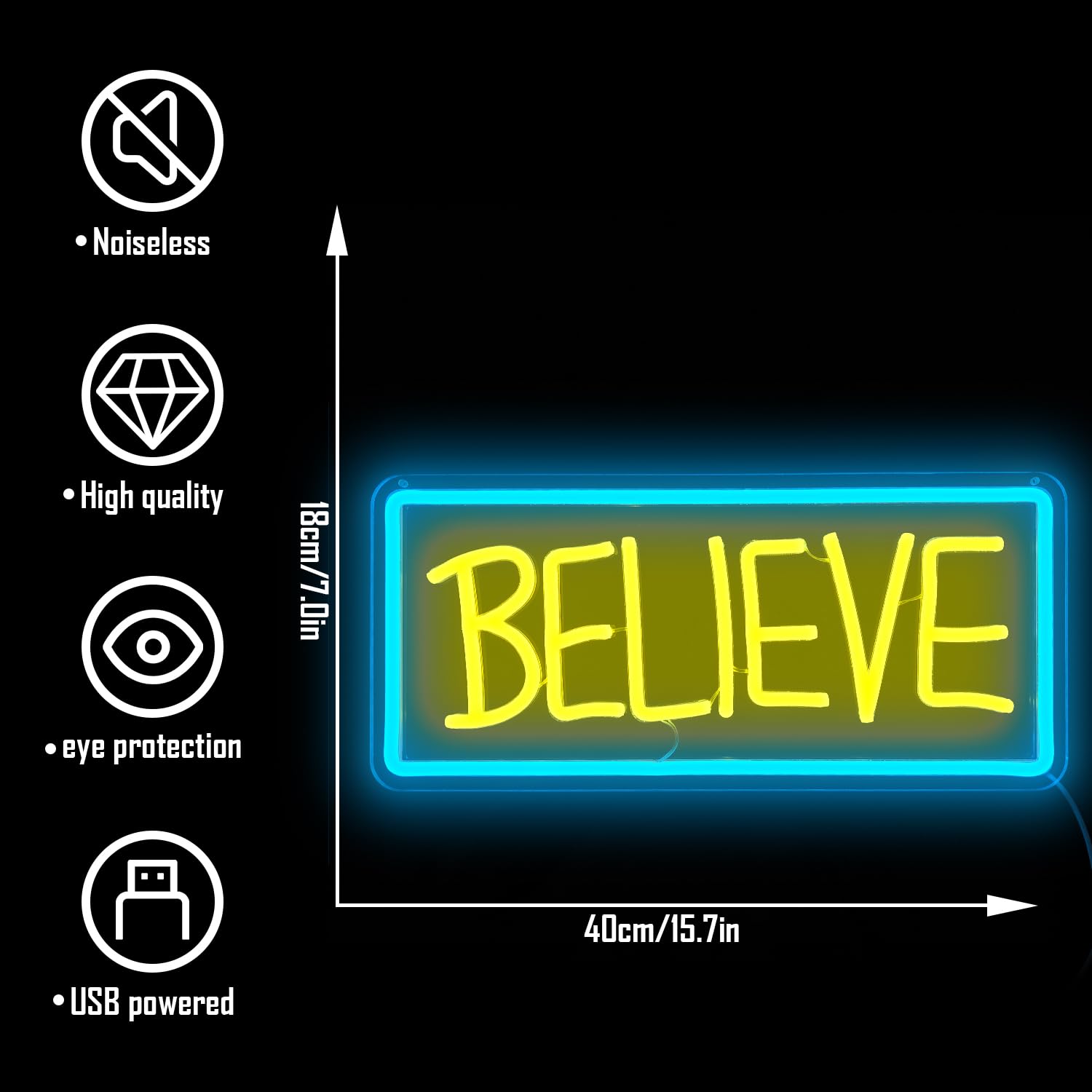 Ted Believe Lasso Neon Sign for Bedroom Dimmable Neon Light Signs Believe Neon Led Signs for Wall Decor Living Room Bar Pub Game