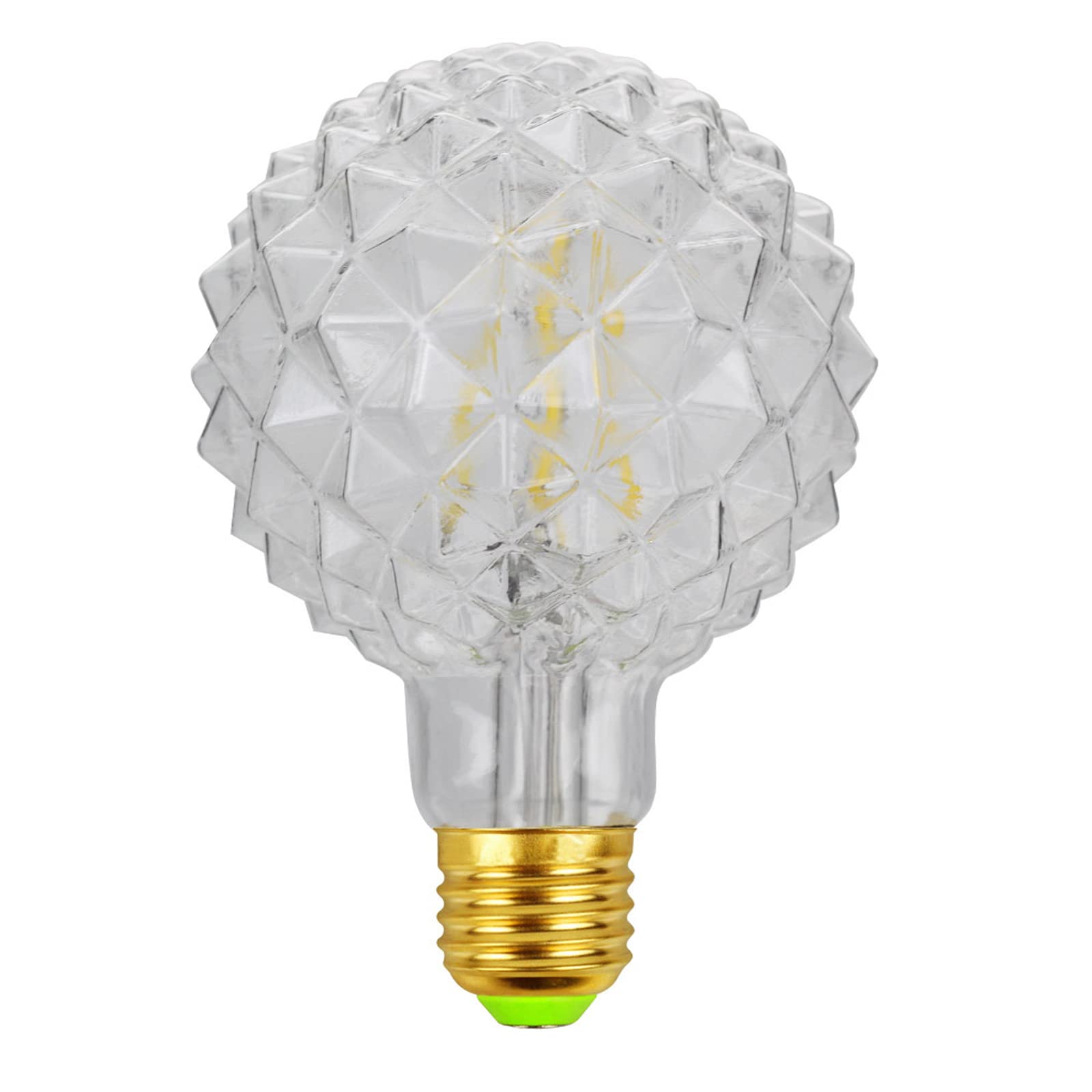 Lxcom Lighting G95 Pineapple Decorative Edison Light Bulbs 4W Globe Vintage Nostalgic Led Edison Light Bulb 40W Equivalent Neutr