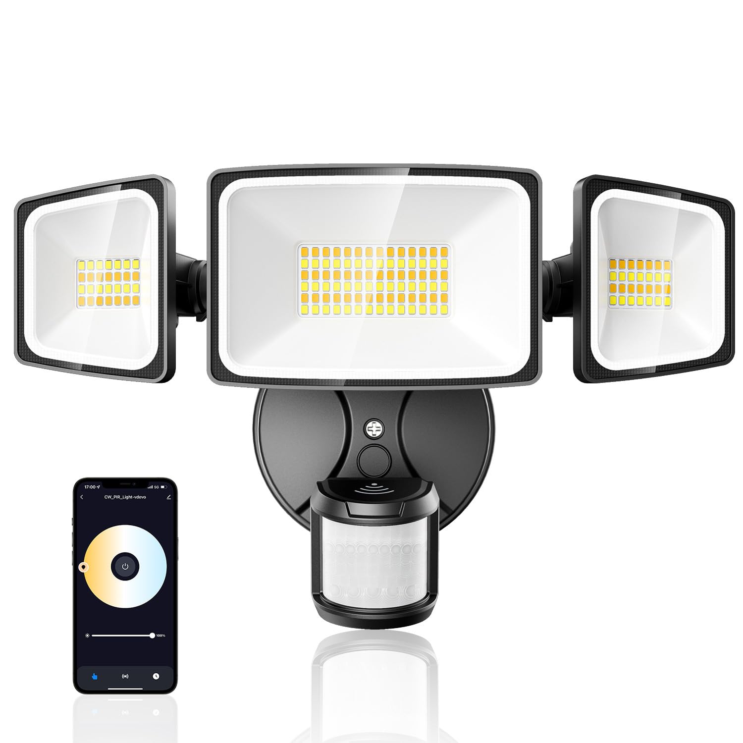 Onforu 65W Smart Led Security Lights Motion Sensor Light Outdoor, 5500Lm, 2500K-6500K, App Control, Wifi Alexa Flood Light Outdo